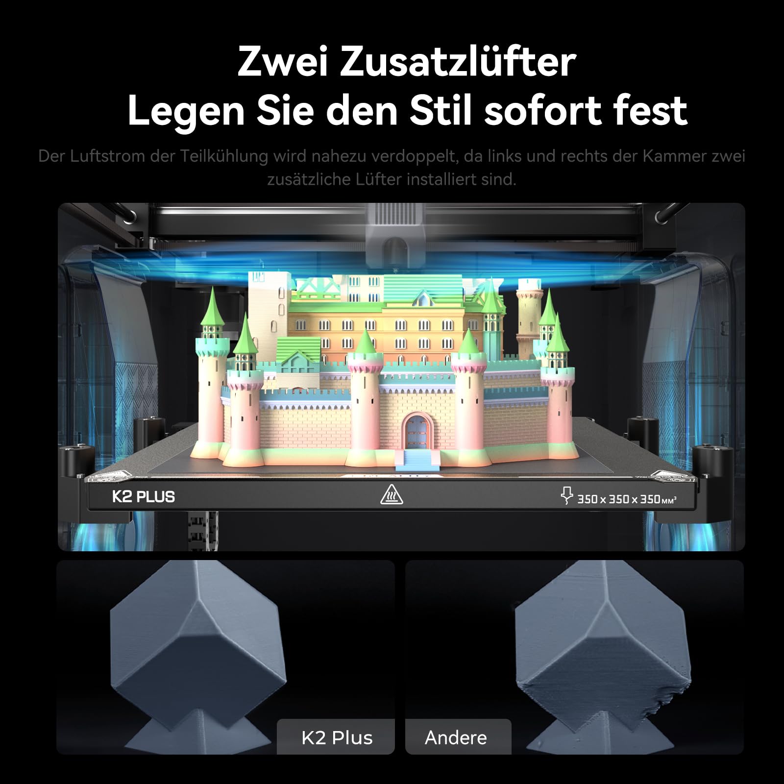 Creality K2 Plus Combo High-Speed 3D Drucker 350x350x350 mm