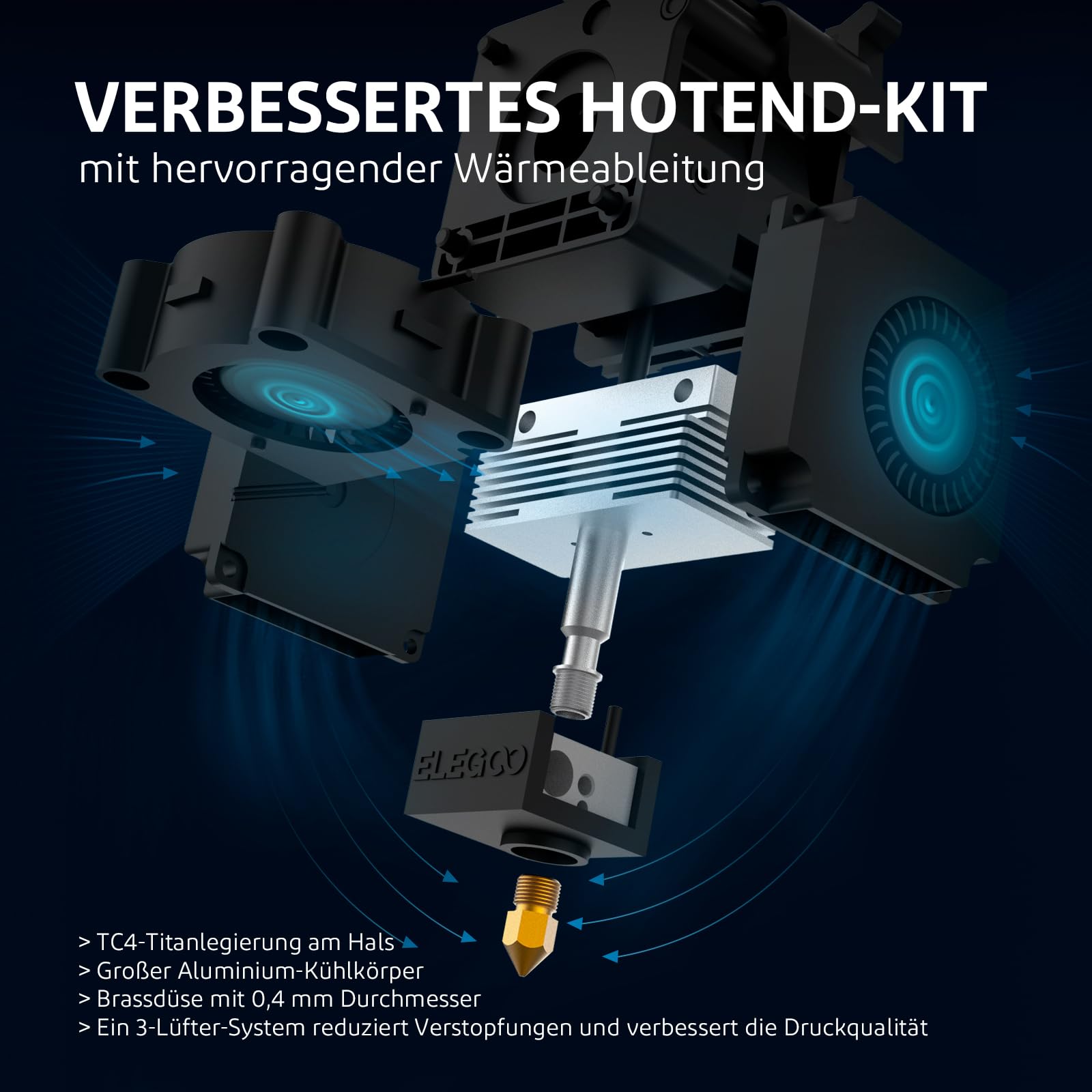 ELEGOO Centauri Carbon High-Speed 3D Drucker 256x256x256 mm