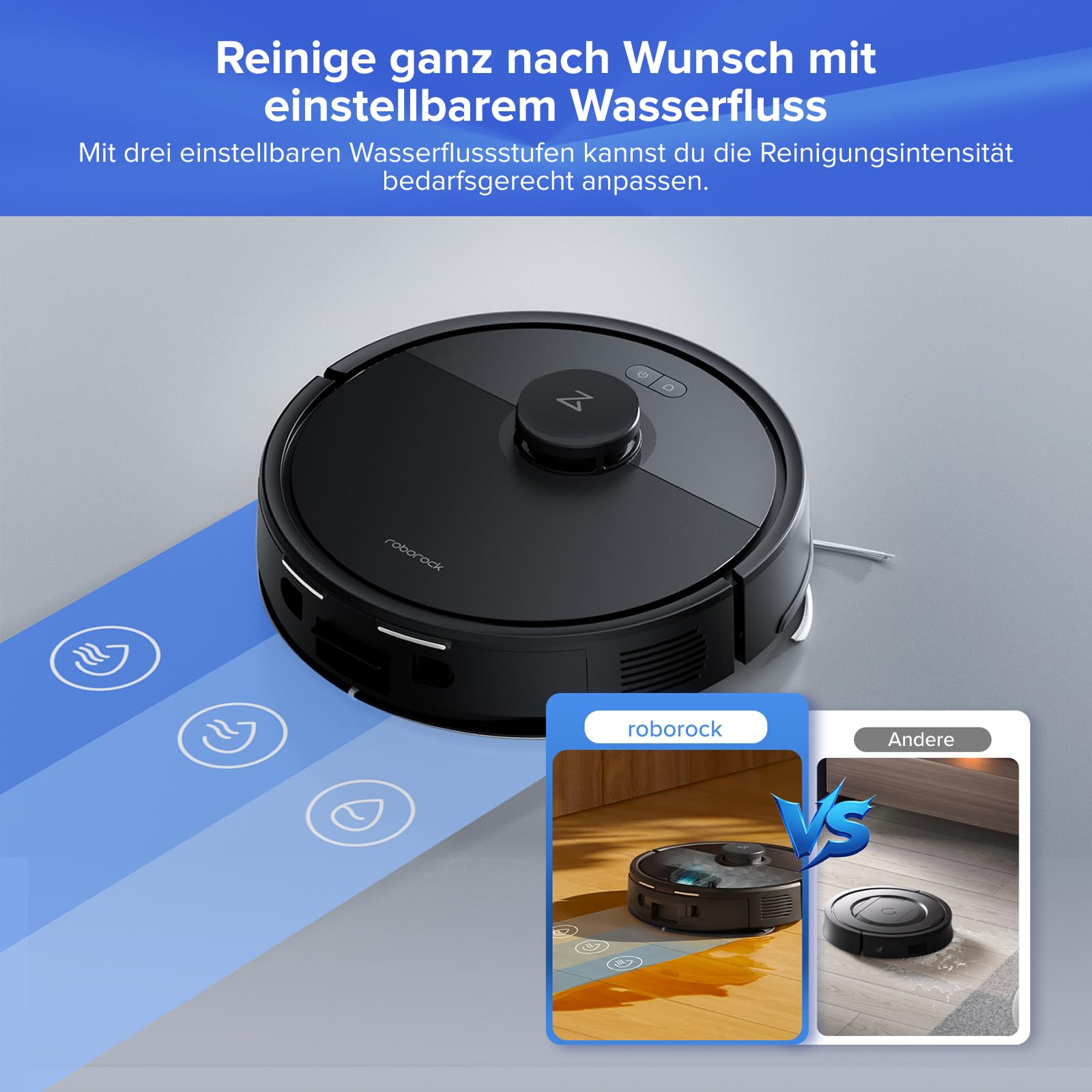 Roborock Q7 L5+ Set Absaugstation 8000Pa LiDAR Saug&Wisch Schwarz