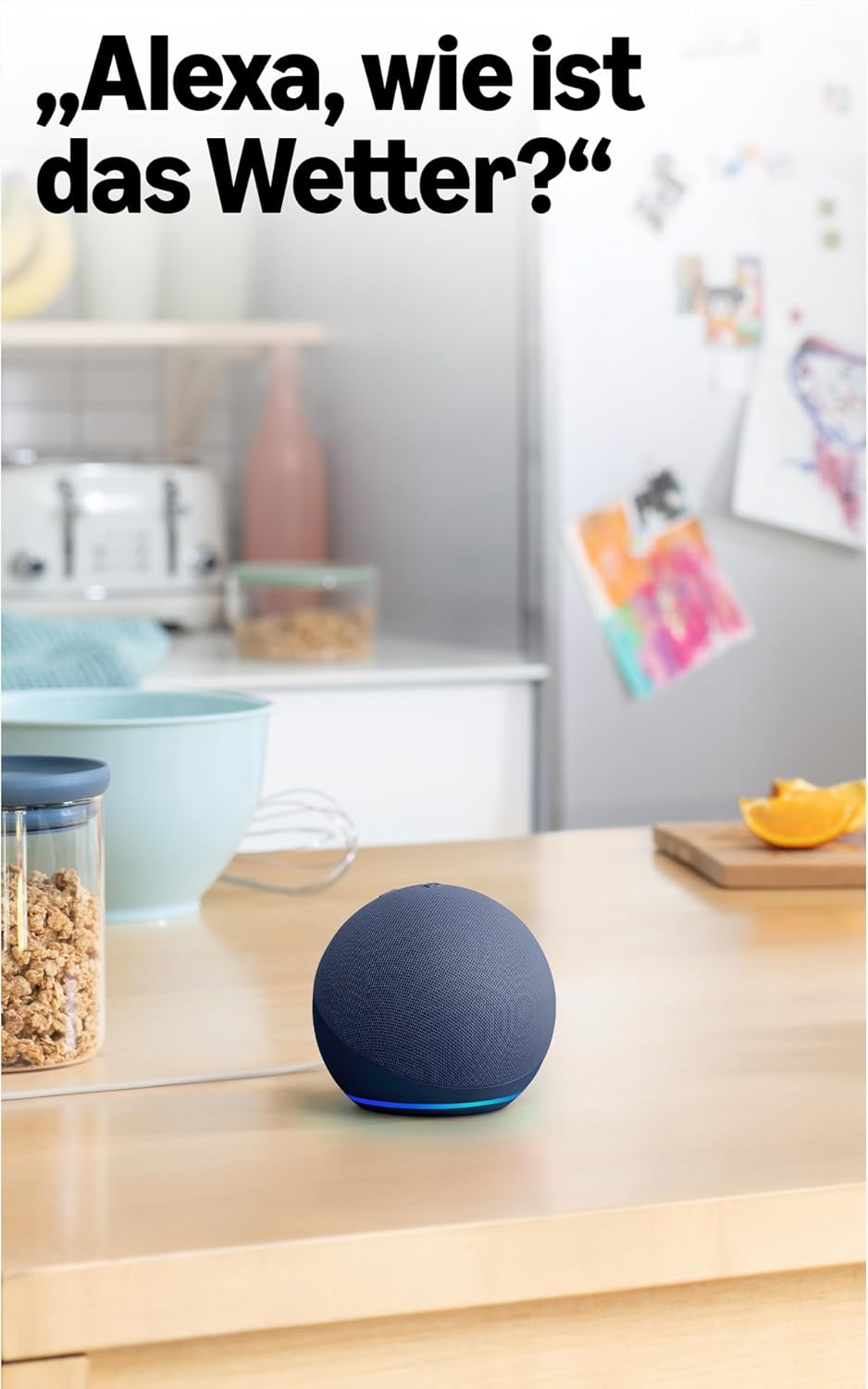 Echo Dot (neueste Gen) – Smart Speaker mit Alexa, Farbe Deep Sea Blue
