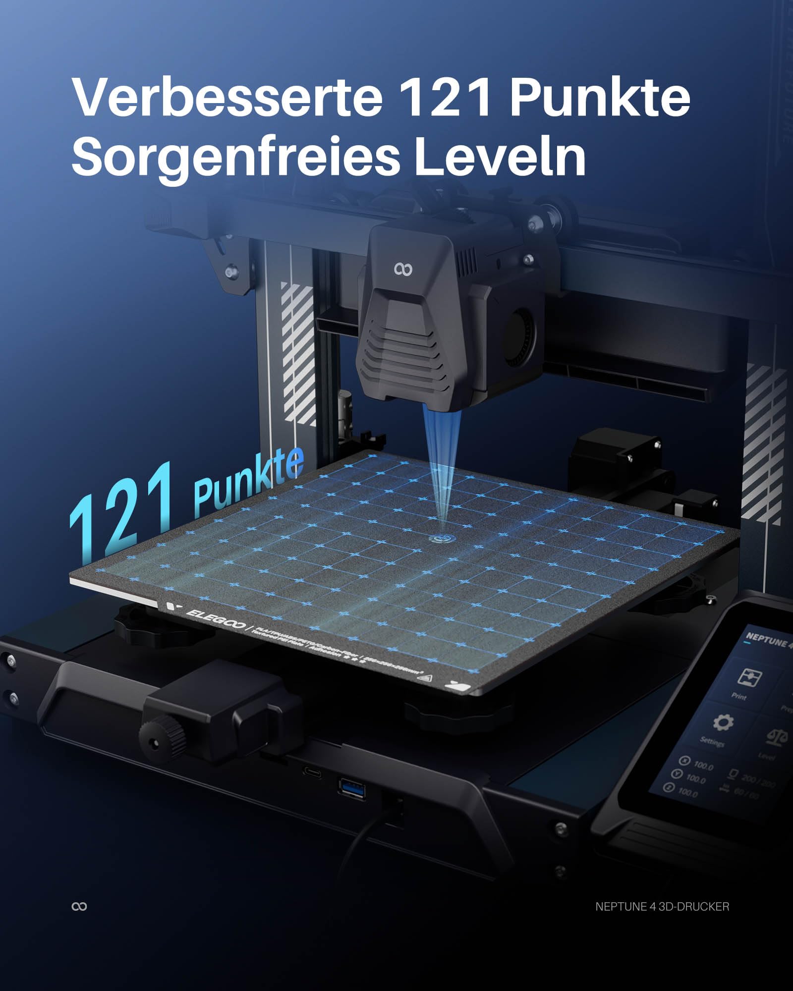 ELEGOO Centauri Carbon High-Speed 3D Drucker 256x256x256 mm