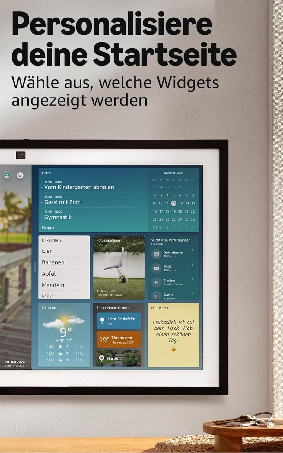 Amazon Echo Show 15 (2024) – 15,6" Full-HD Smart Display mit Alexa & Fire TV