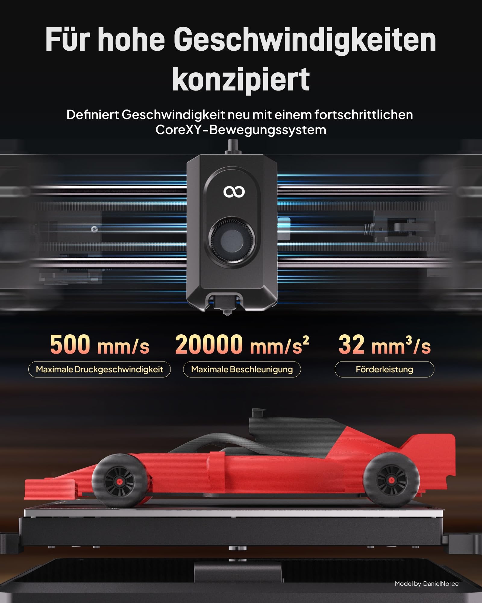 ELEGOO Centauri Carbon High-Speed 3D Drucker 256x256x256 mm