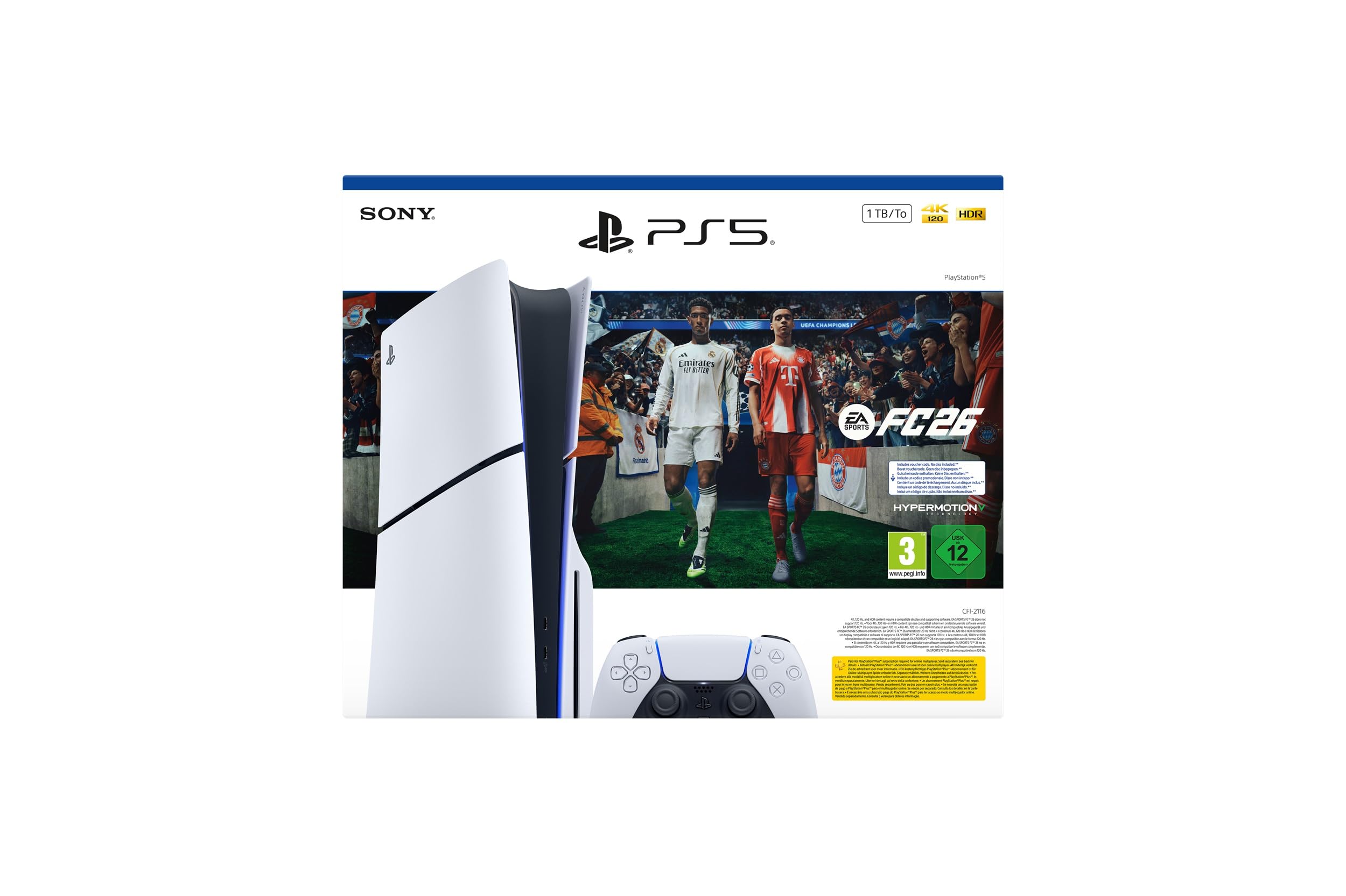 PlayStation 5 Konsole – 1 TB, 4K Gaming, DualSense