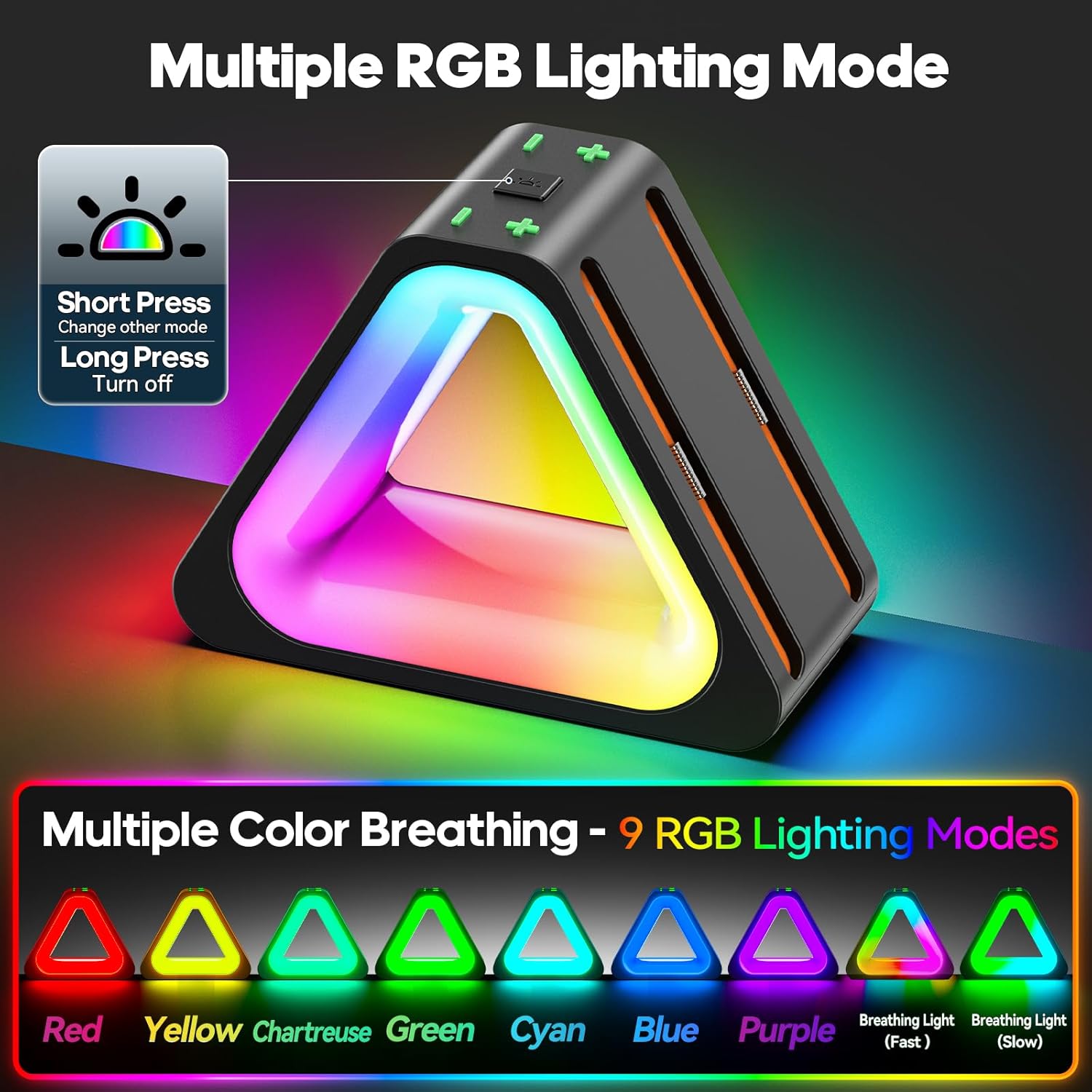 Joy-Con 2 Ladestation – Magnetische Switch 2 Dock, 7 RGB Modi