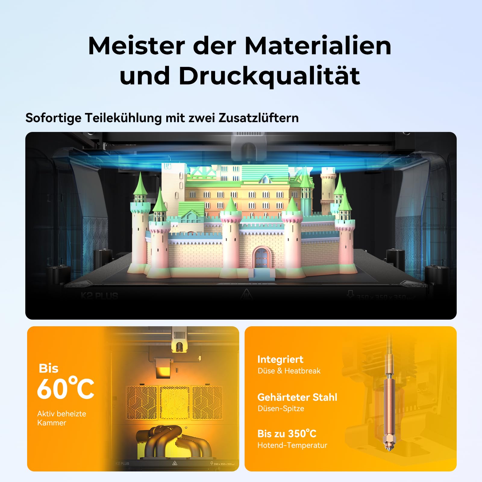 Creality K2 Plus Combo High-Speed 3D Drucker 350x350x350 mm