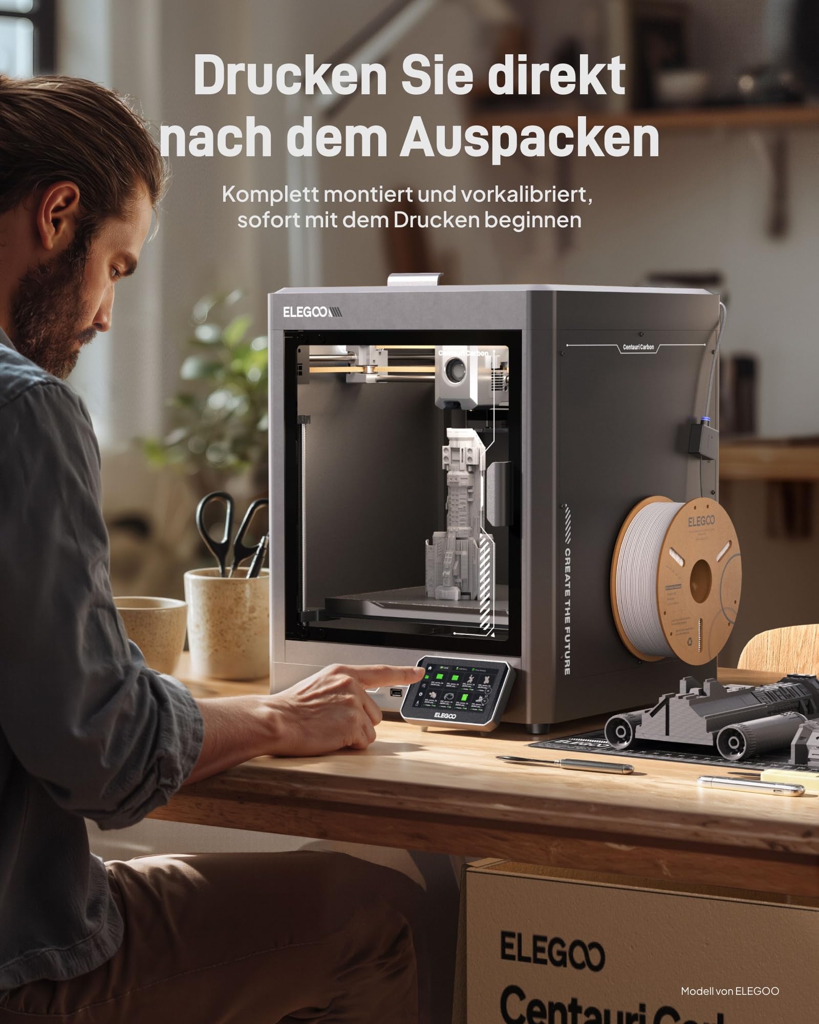 ELEGOO Centauri Carbon High-Speed 3D Drucker 256x256x256 mm