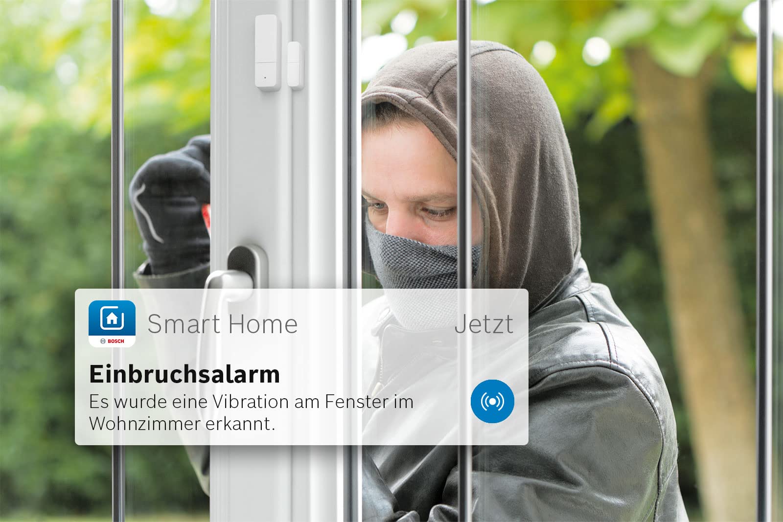 Bosch Smart Home Tür-/Fensterkontakt II 3er-Set – Smarter Tür- & Fenster­sensor