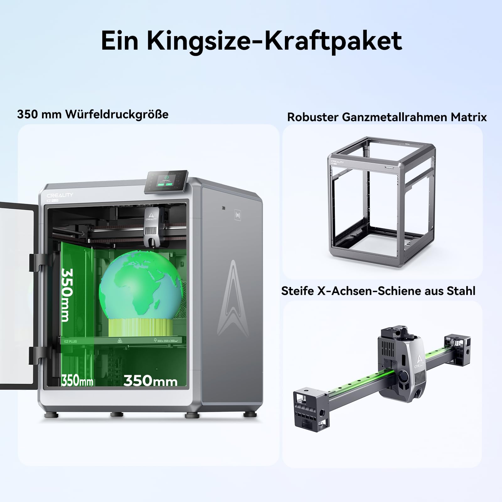 Creality K2 Plus Combo High-Speed 3D Drucker 350x350x350 mm