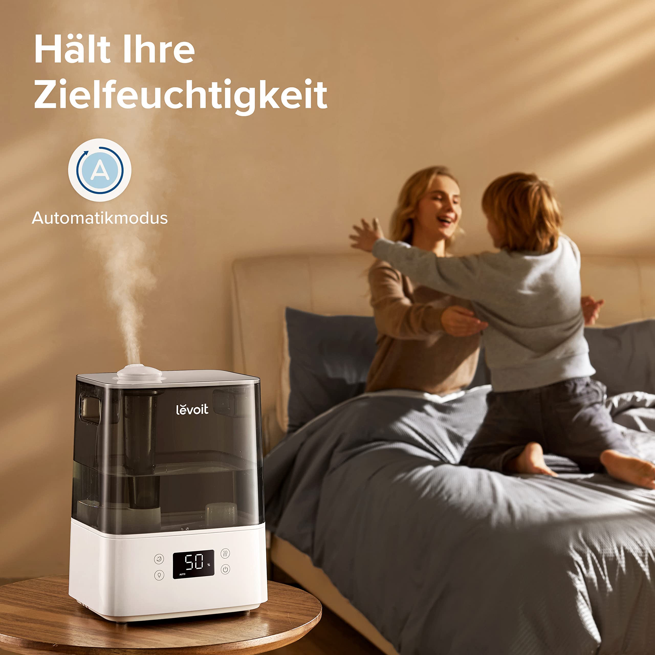 Levoit 6L Smart Luftbefeuchter Warm- & Kaltnebel mit App