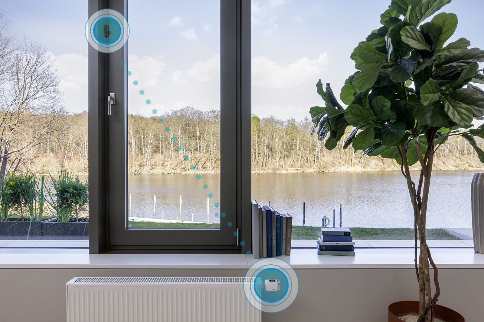Bosch Smart Home Tür-/Fensterkontakt II 3er-Set – Smarter Tür- & Fenster­sensor