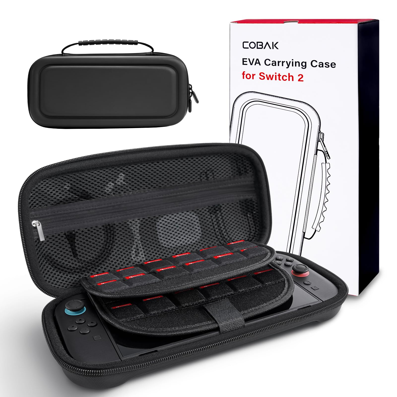 CoBak Tragetasche für Nintendo Switch 2 (2025) – 3-in-1 Schutzset