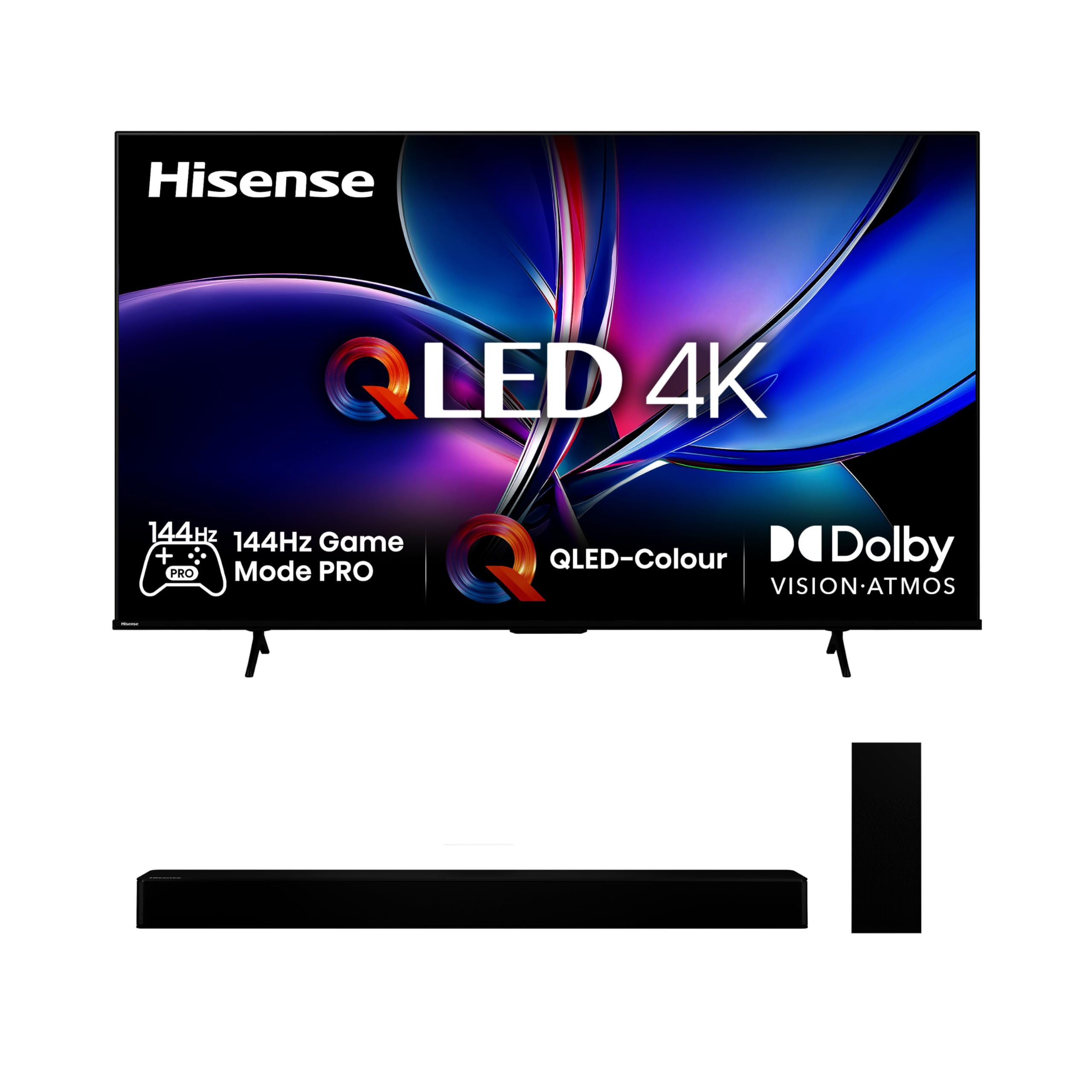 Hisense 55E7Q PRO 55 Zoll 4K QLED TV, 144Hz Game Mode Pro, Dolby Vision IQ
