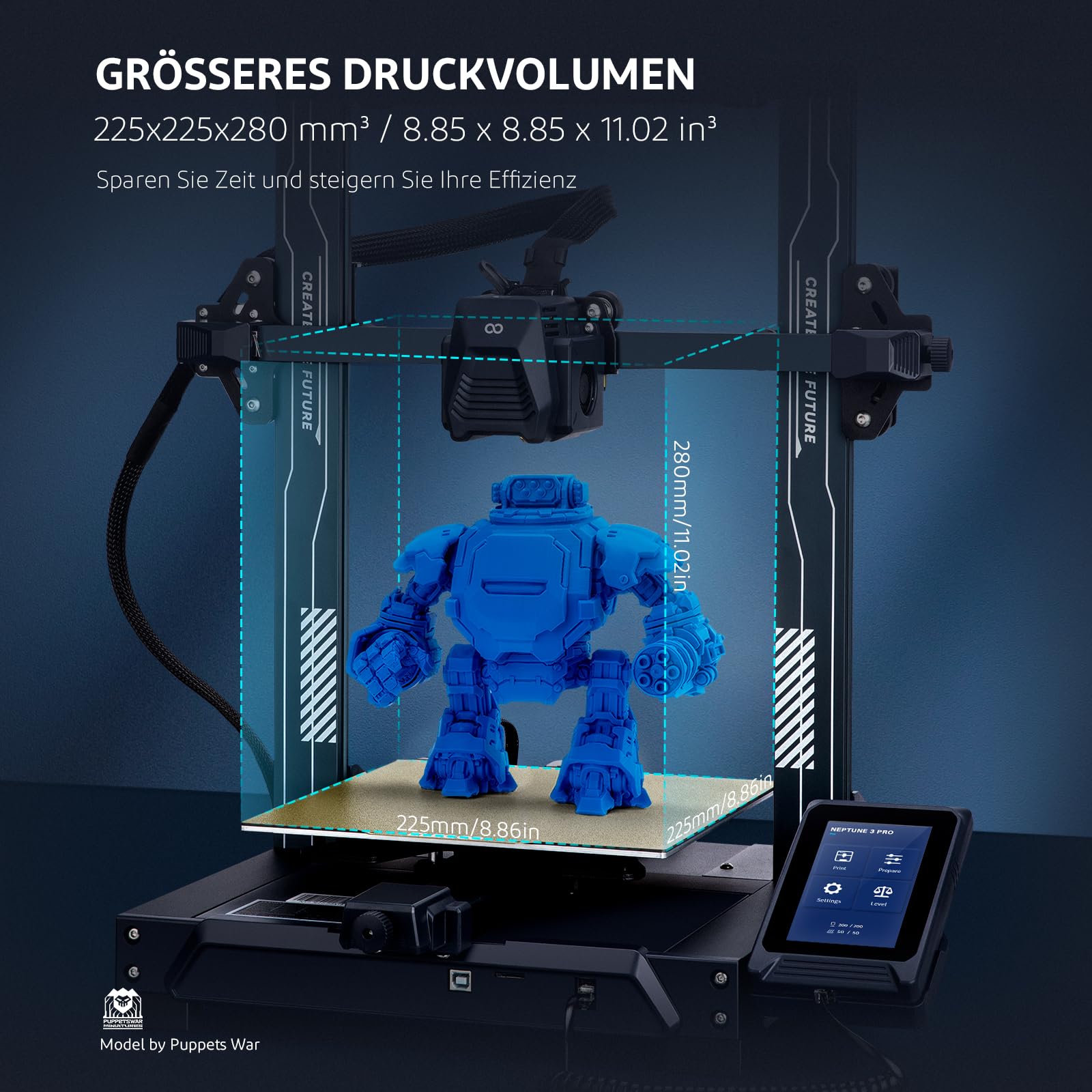 ELEGOO Centauri Carbon High-Speed 3D Drucker 256x256x256 mm