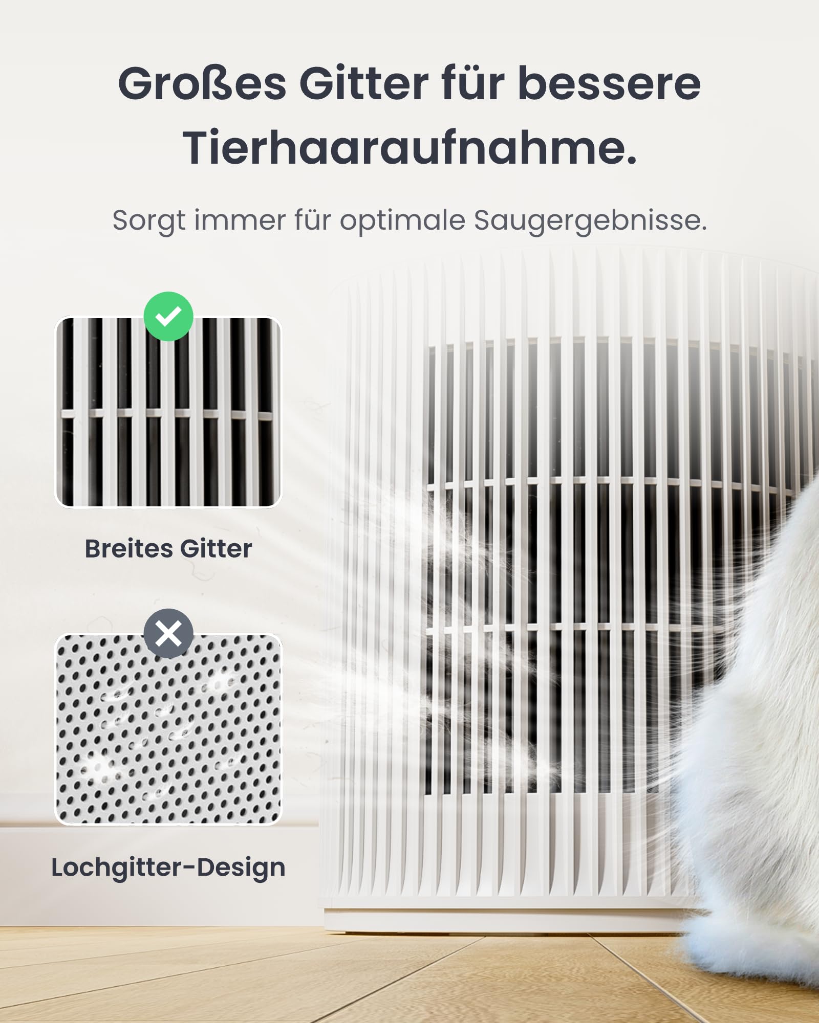 SwitchBot Luftreiniger 400 m³/h mit HEPA, App & Nachtlicht