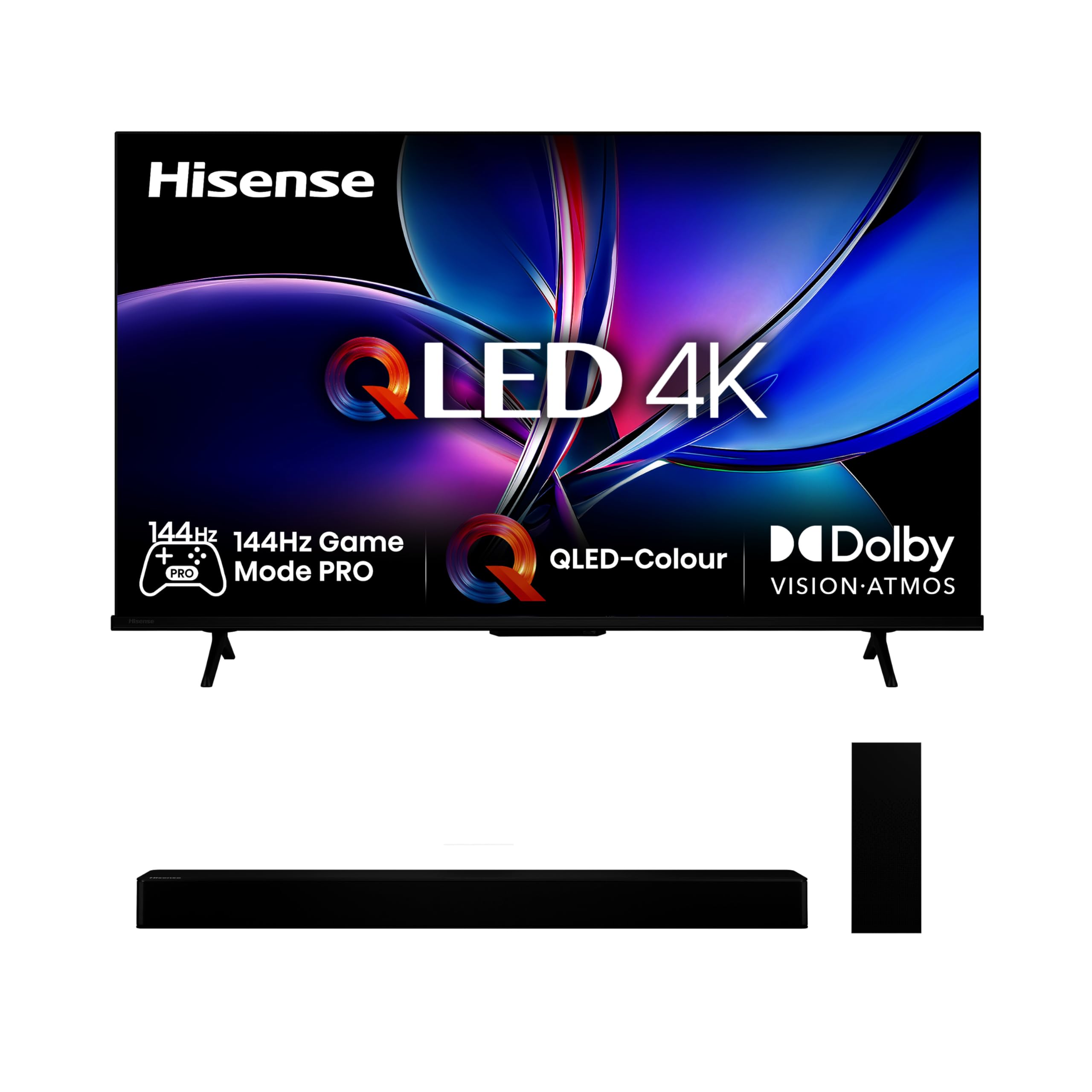 Hisense 55E7Q PRO 55 Zoll 4K QLED TV, 144Hz Game Mode Pro, Dolby Vision IQ