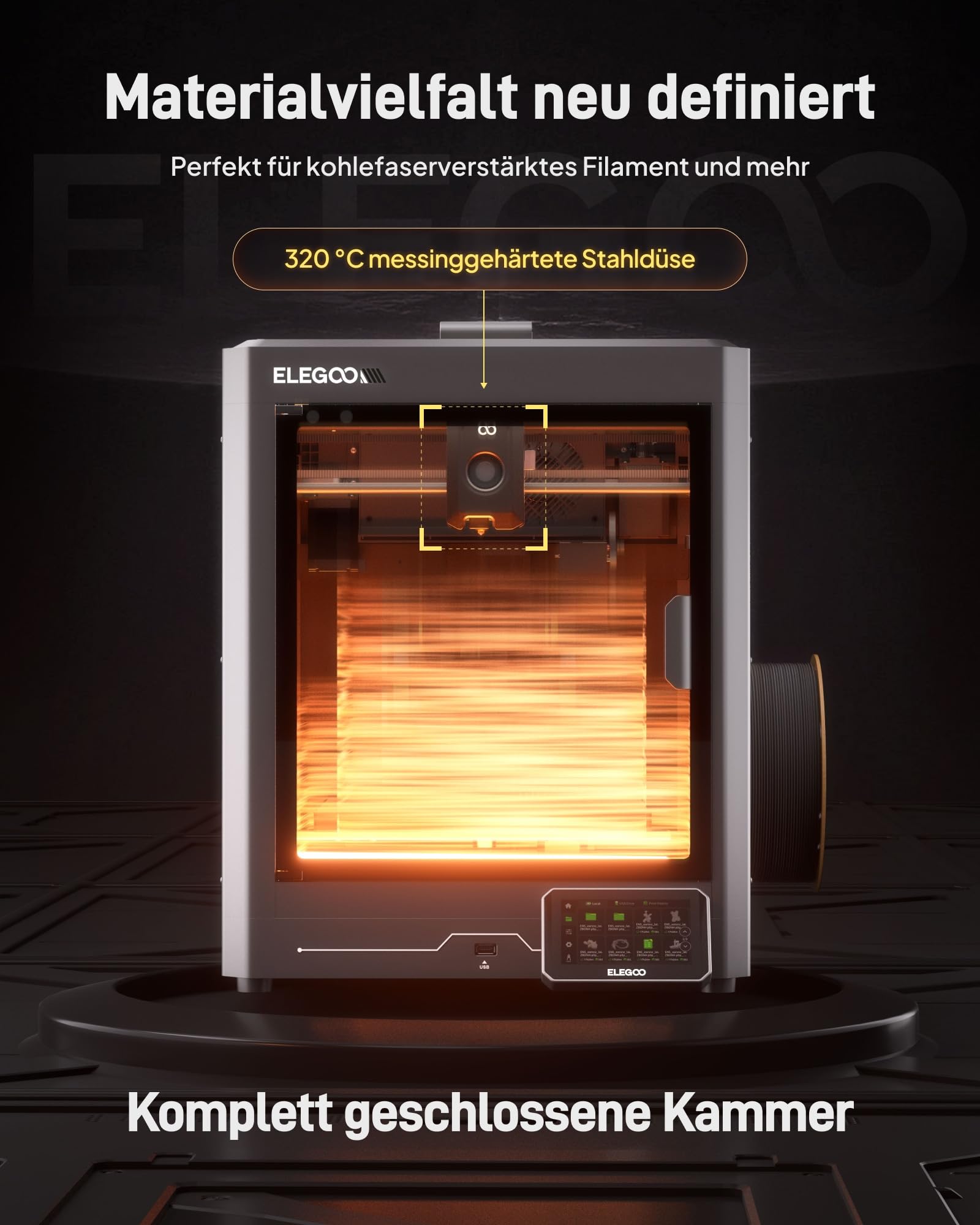 ELEGOO Centauri Carbon High-Speed 3D Drucker 256x256x256 mm