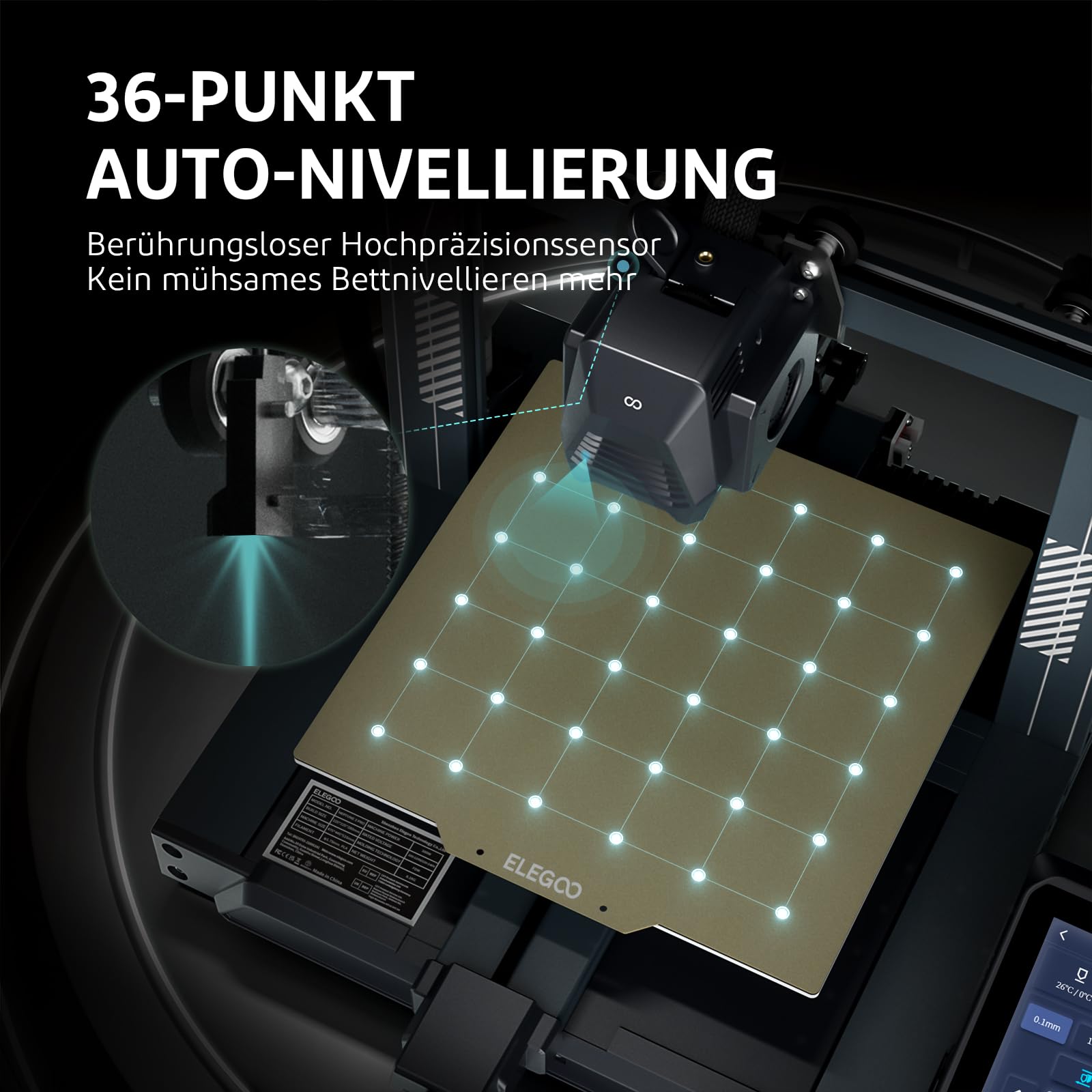 ELEGOO Centauri Carbon High-Speed 3D Drucker 256x256x256 mm