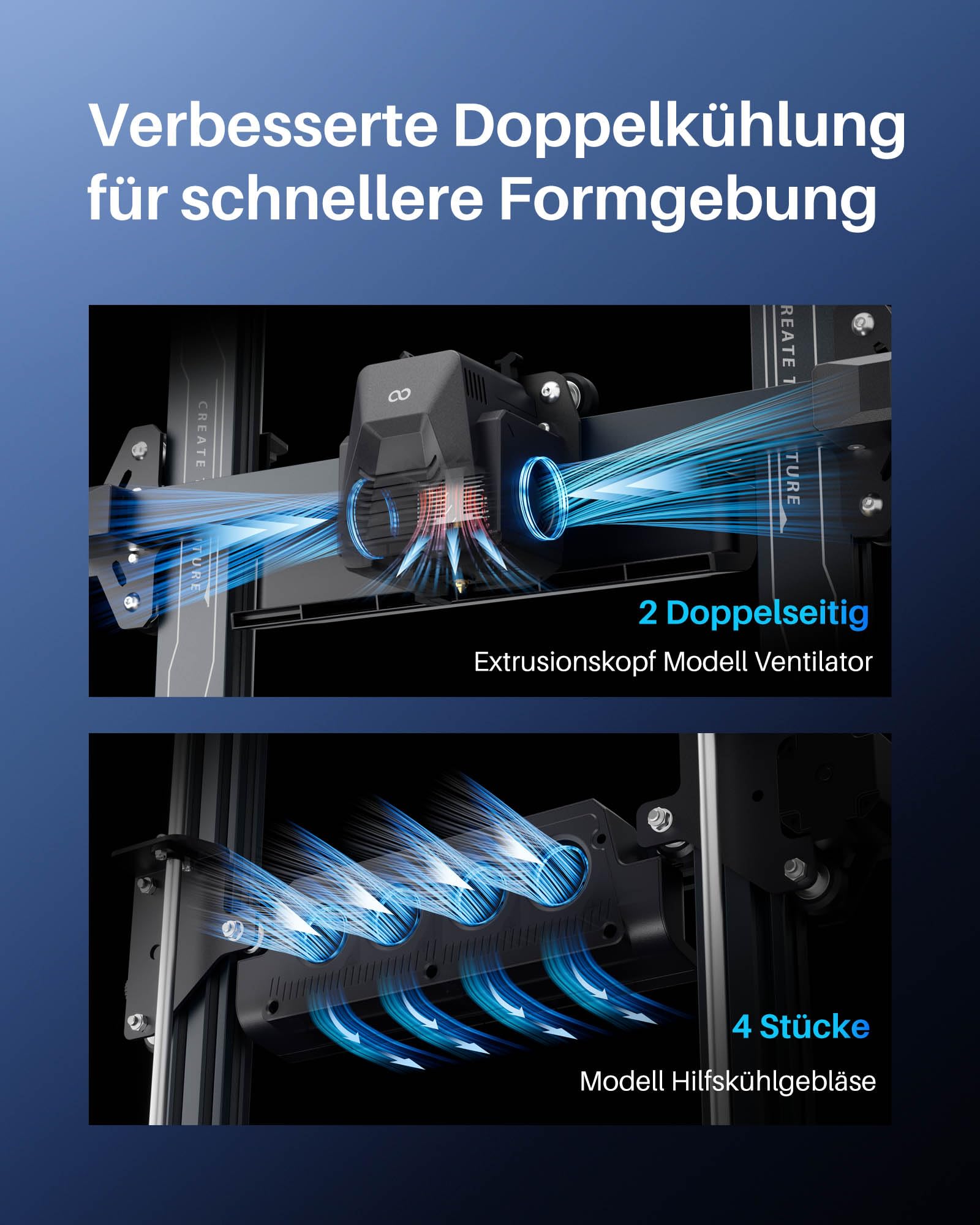 ELEGOO Centauri Carbon High-Speed 3D Drucker 256x256x256 mm