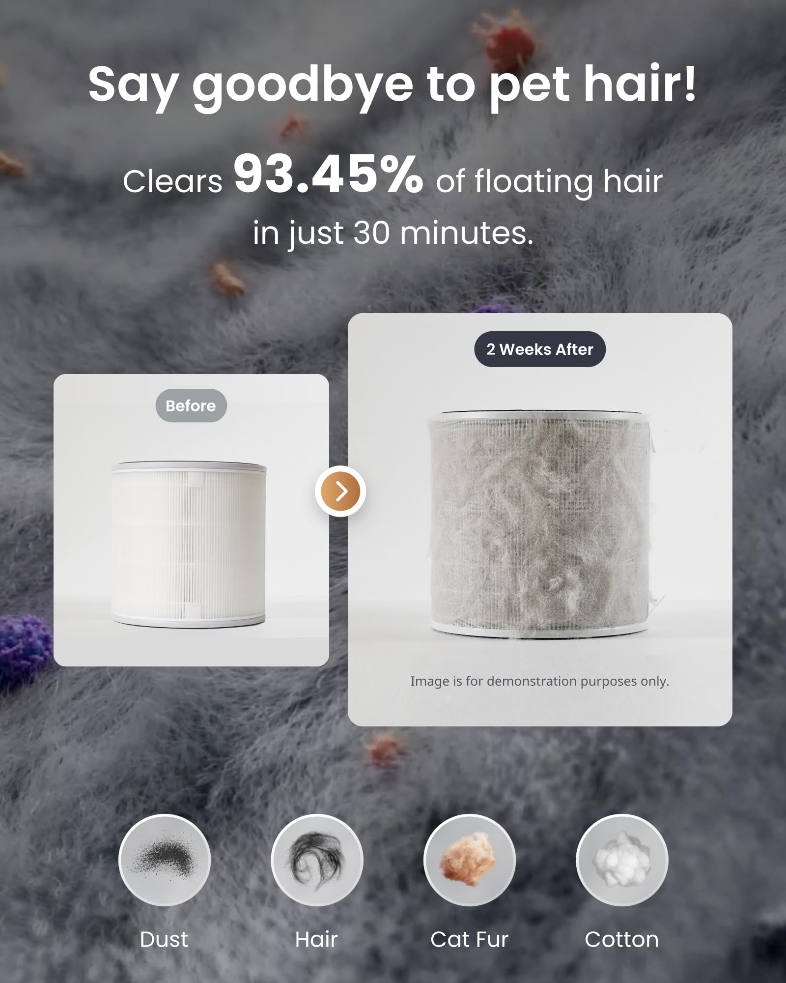 SwitchBot Luftreiniger 400 m³/h mit HEPA, App & Nachtlicht