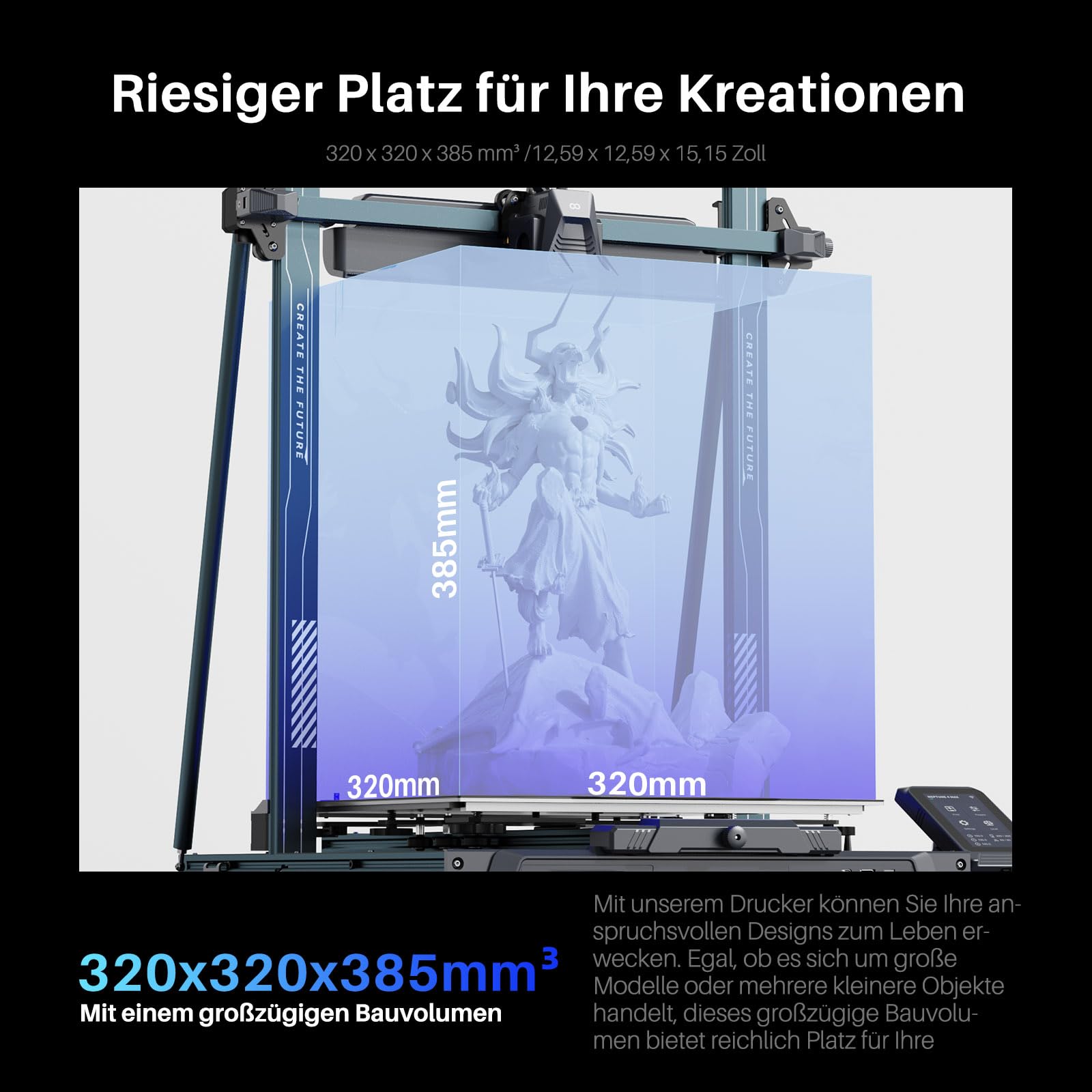 ELEGOO Centauri Carbon High-Speed 3D Drucker 256x256x256 mm