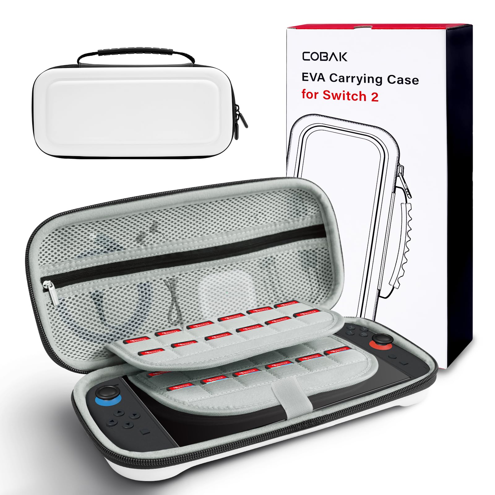 CoBak Tragetasche für Nintendo Switch 2 (2025) – 3-in-1 Schutzset