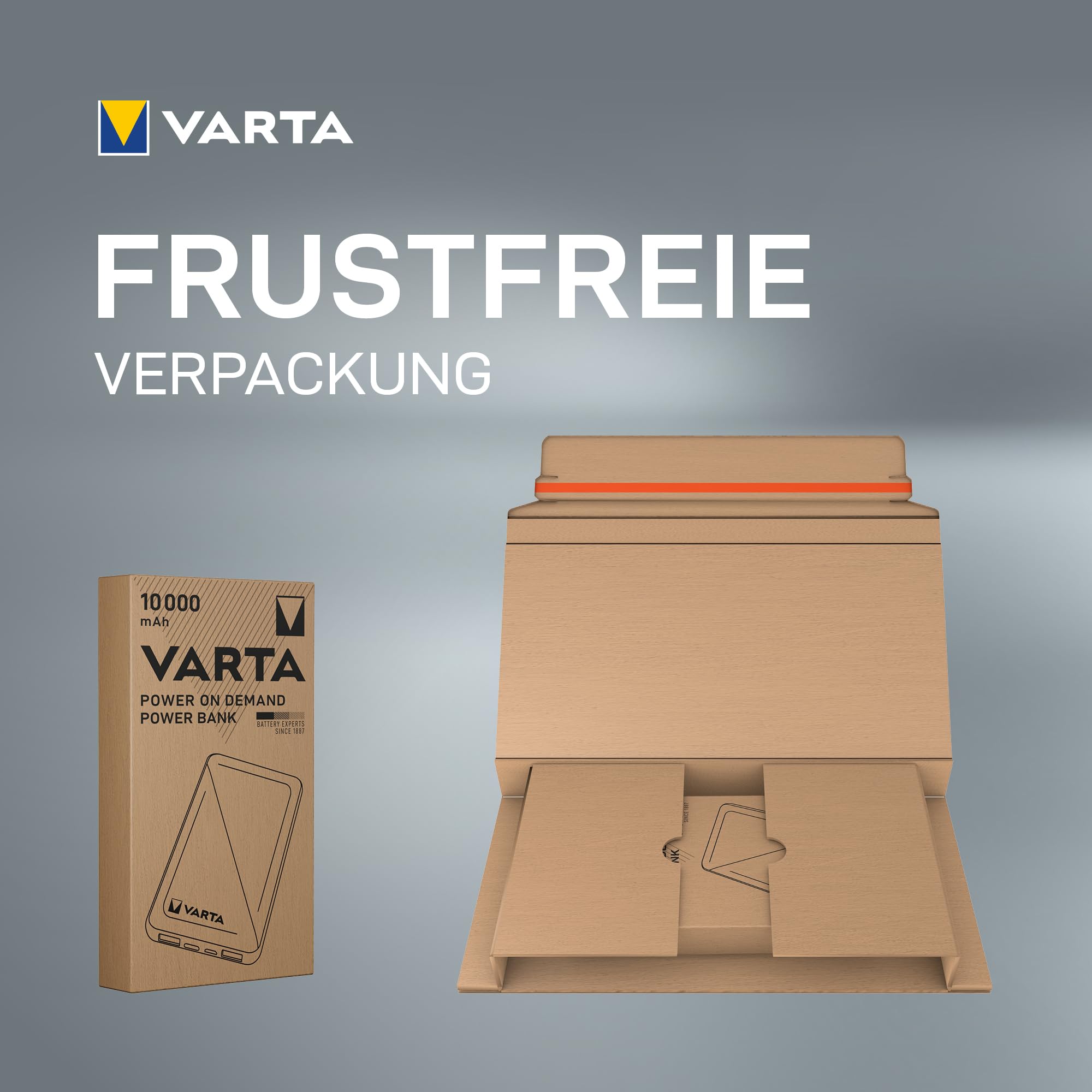 VARTA Power Bank 20.000 mAh, 4 Ports, USB-C, Schnellladen