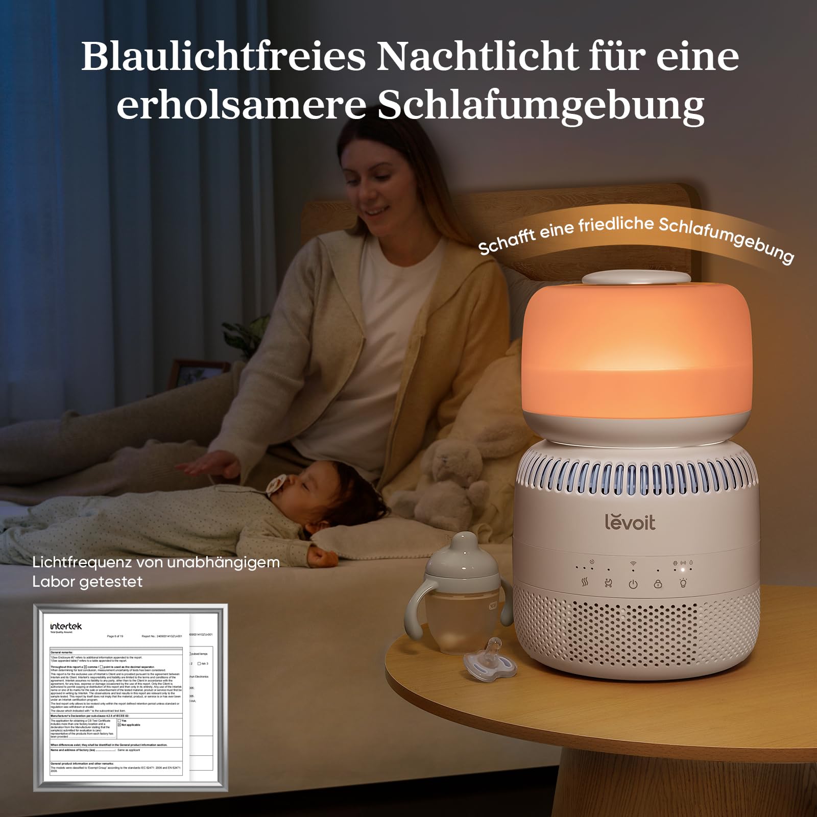 Levoit 6L Smart Luftbefeuchter Warm- & Kaltnebel mit App
