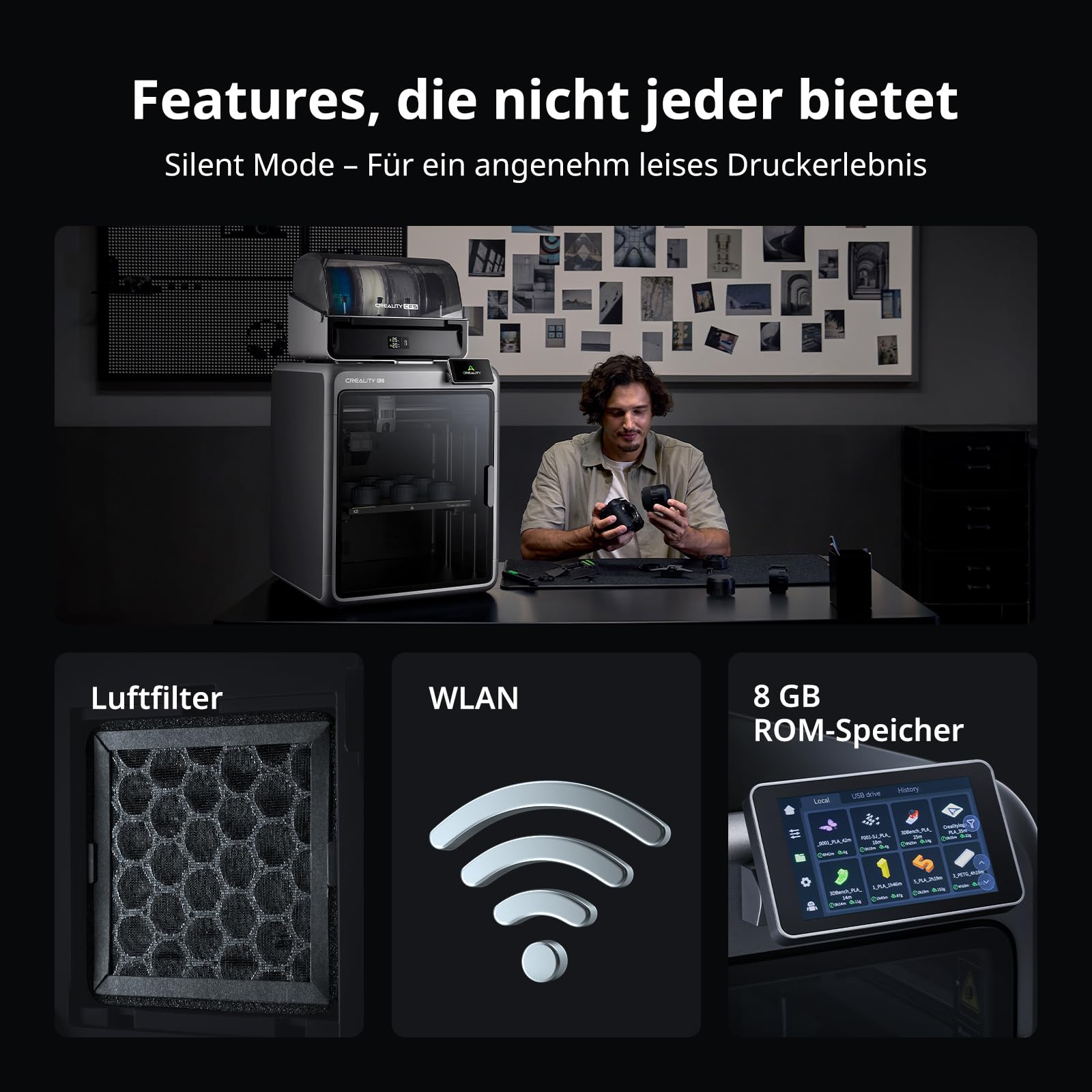 Creality K2 Plus Combo High-Speed 3D Drucker 350x350x350 mm