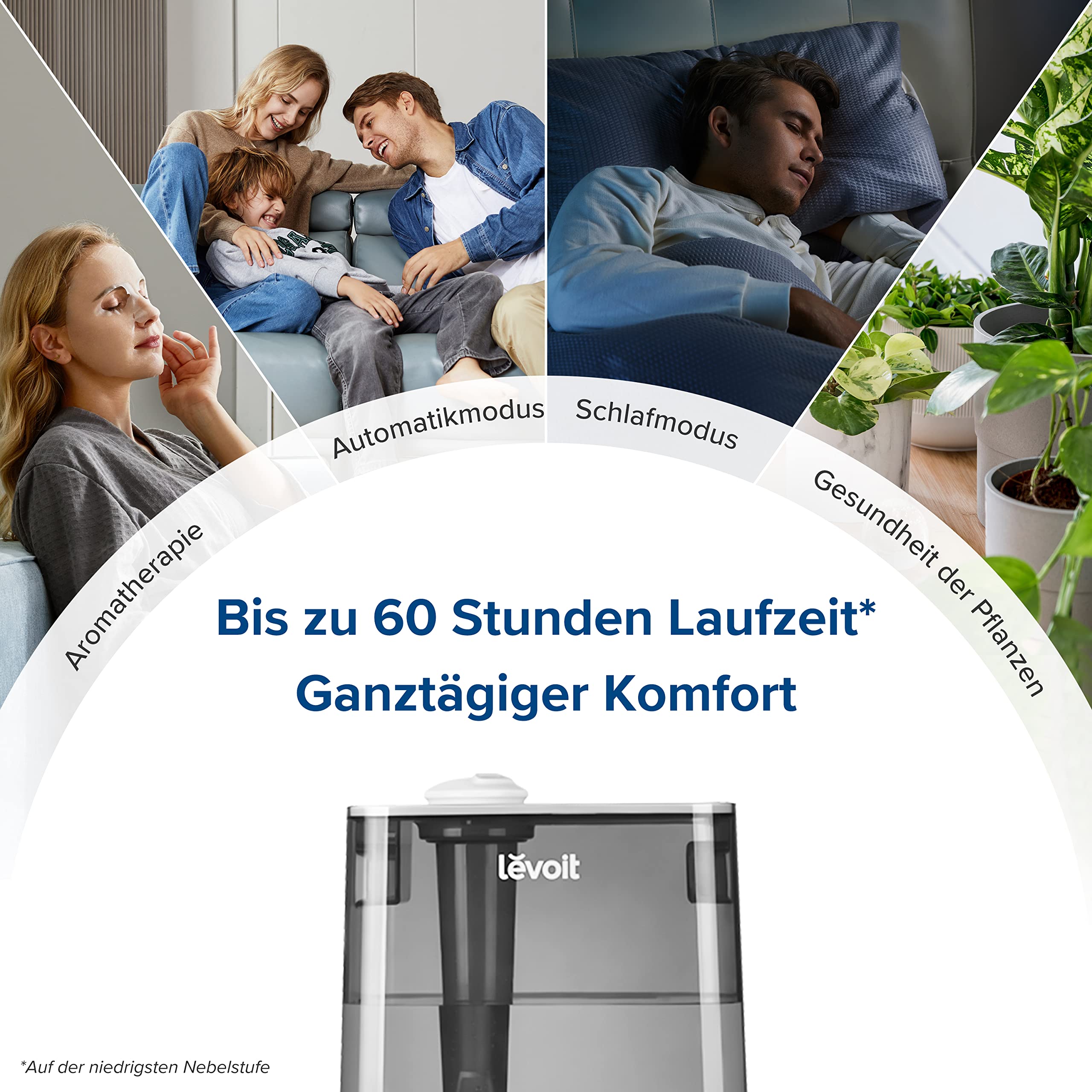 Levoit 6L Smart Luftbefeuchter Warm- & Kaltnebel mit App