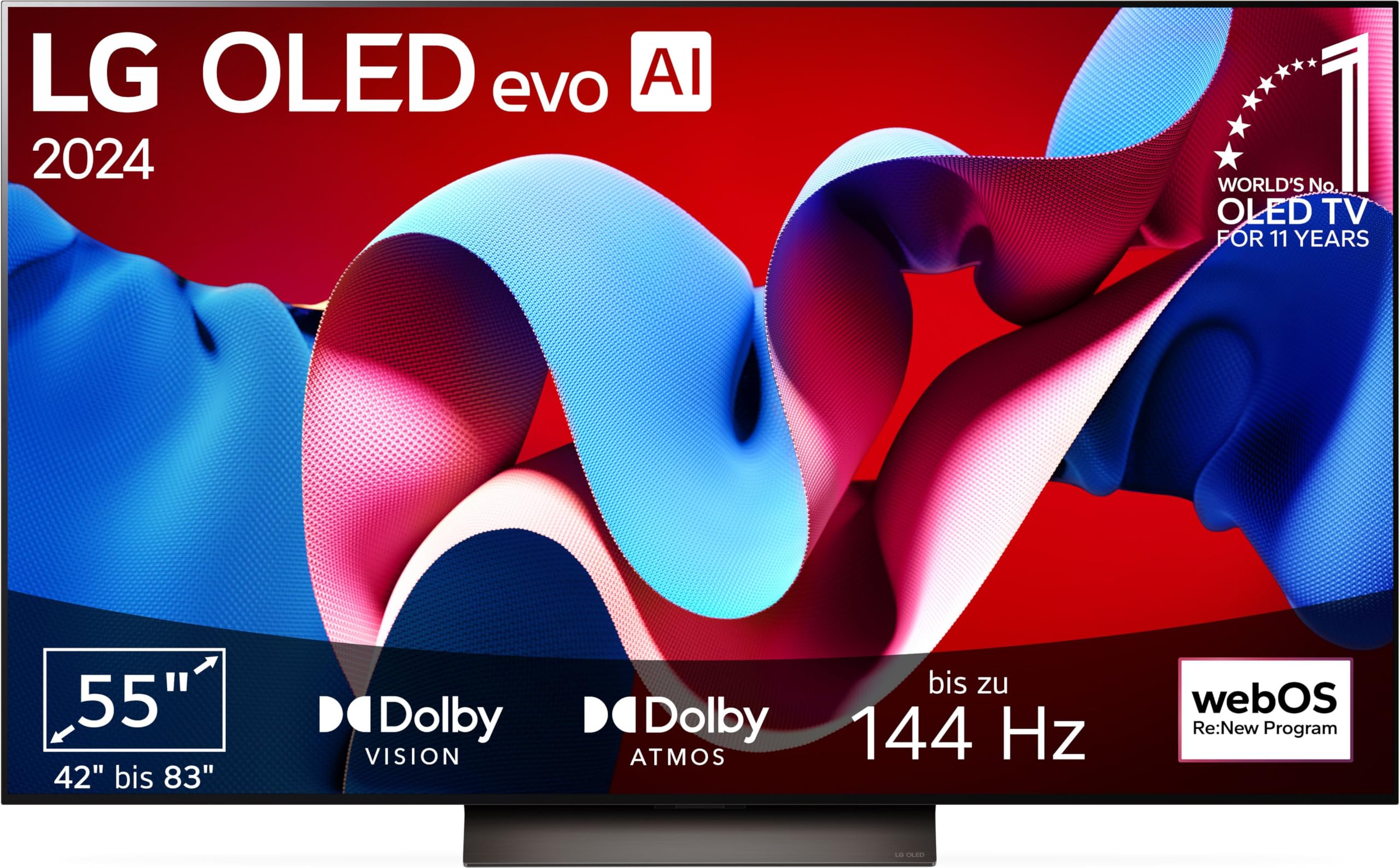 LG OLED65C5ELB 65 Zoll 4K OLED evo AI TV, 120Hz, Dolby Vision/Atmos