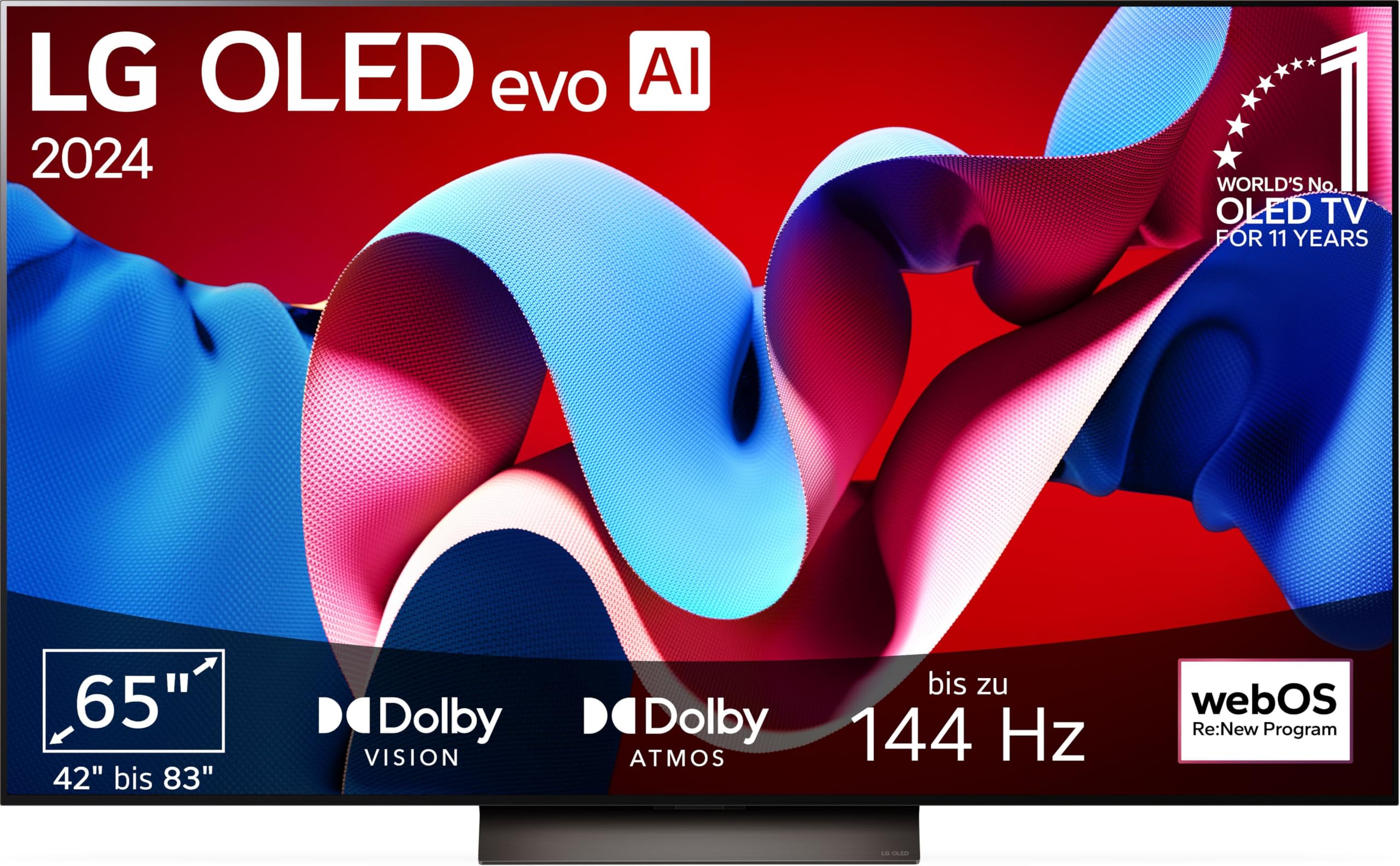 LG OLED65C5ELB 65 Zoll 4K OLED evo AI TV, 120Hz, Dolby Vision/Atmos