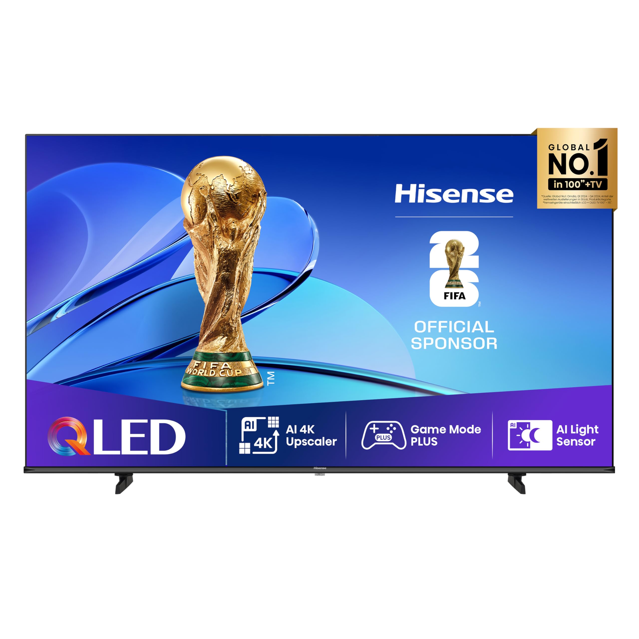 Hisense 55E7Q PRO 55 Zoll 4K QLED TV, 144Hz Game Mode Pro, Dolby Vision IQ