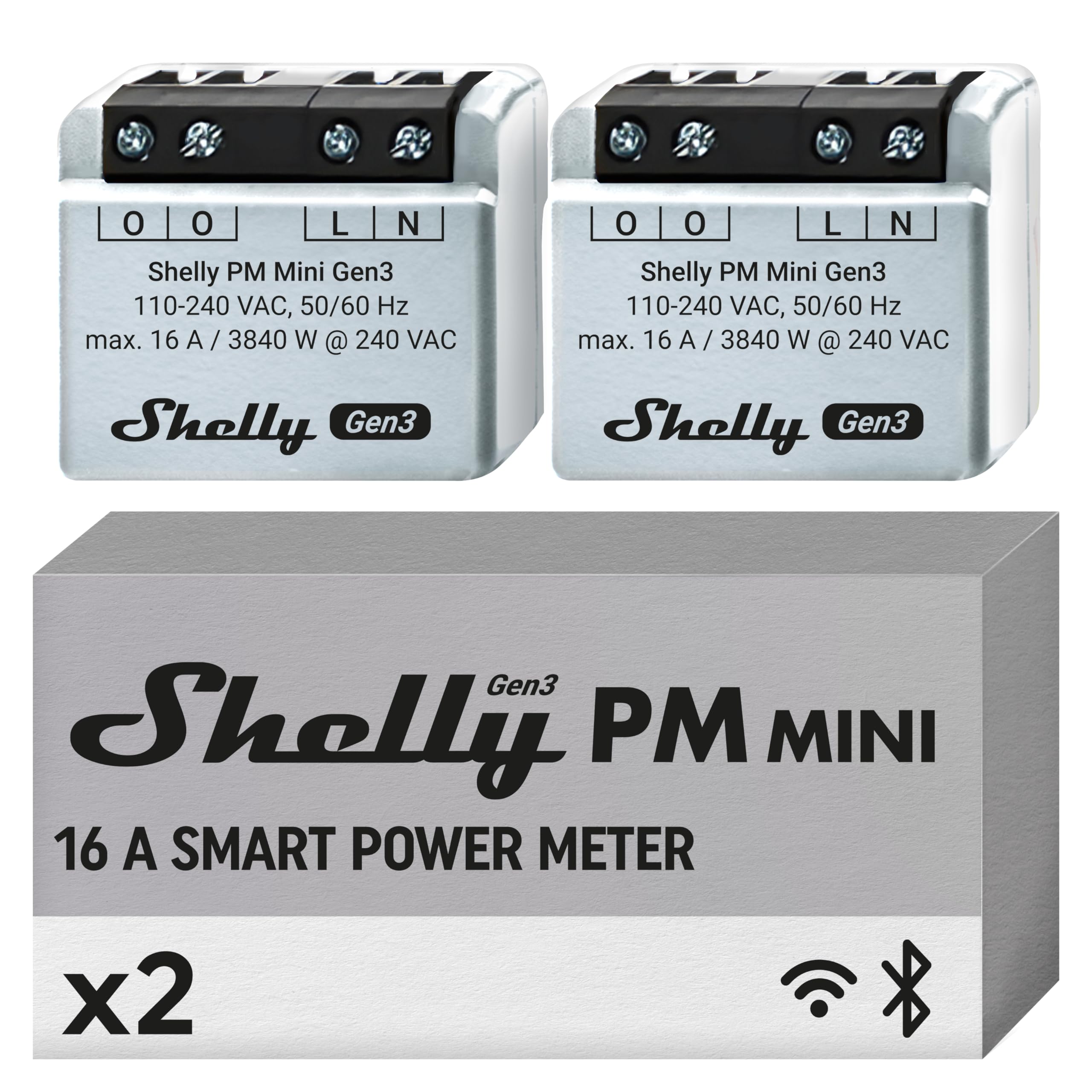 Shelly 1 Mini Gen3 WLAN Relais, 1 Kanal 8A, potenzialfrei