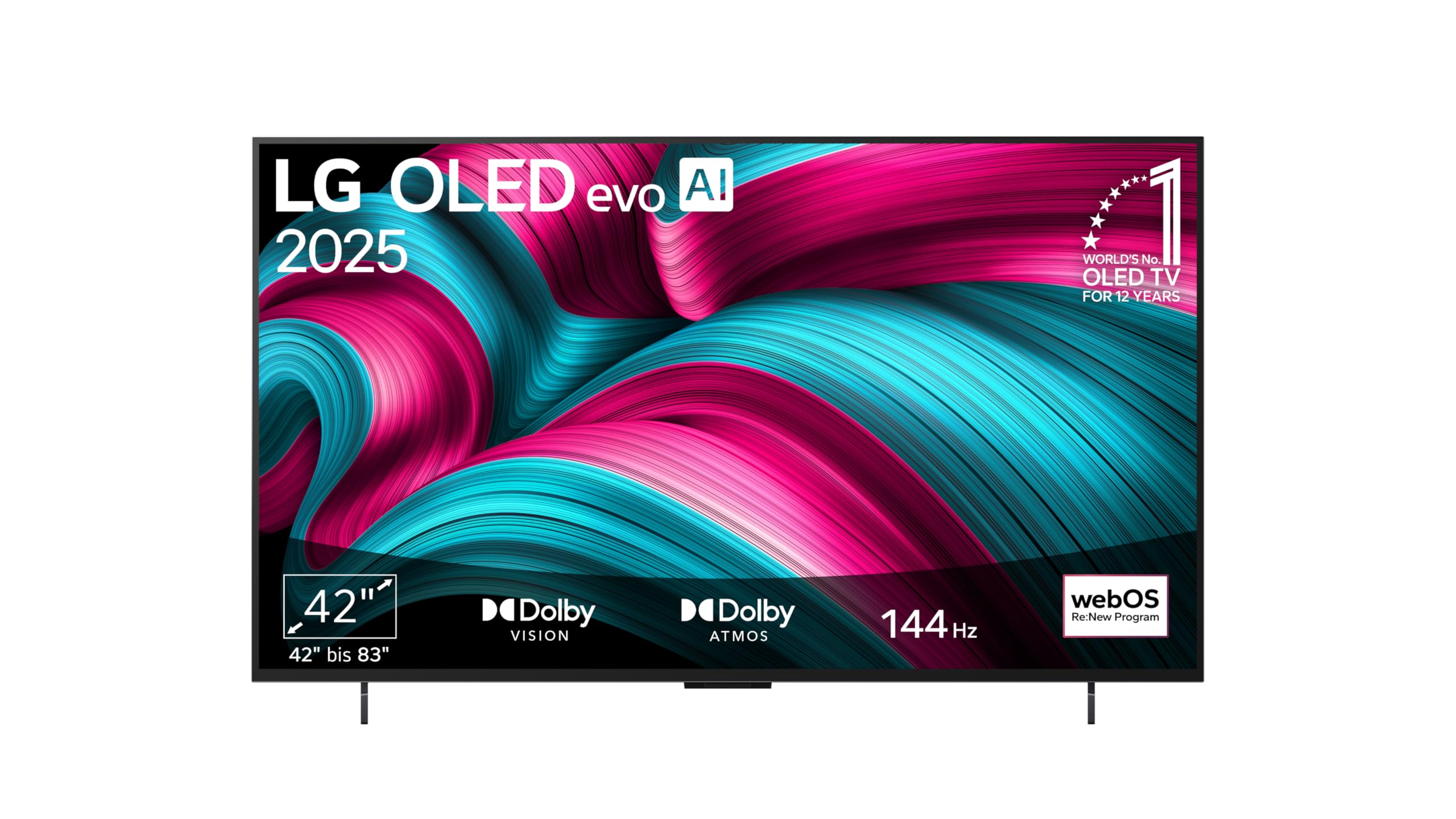 LG OLED65C5ELB 65 Zoll 4K OLED evo AI TV, 120Hz, Dolby Vision/Atmos