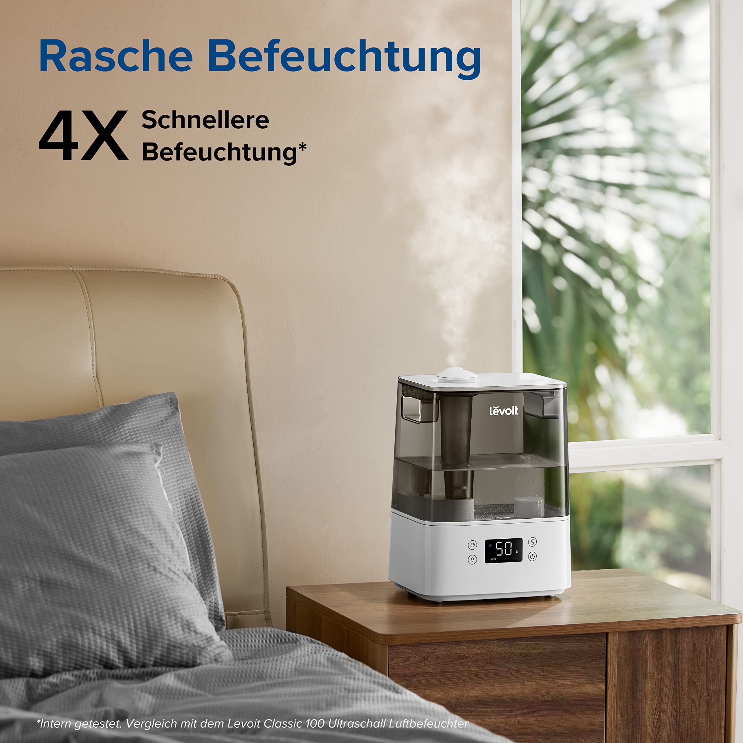 Levoit 6L Smart Luftbefeuchter Warm- & Kaltnebel mit App