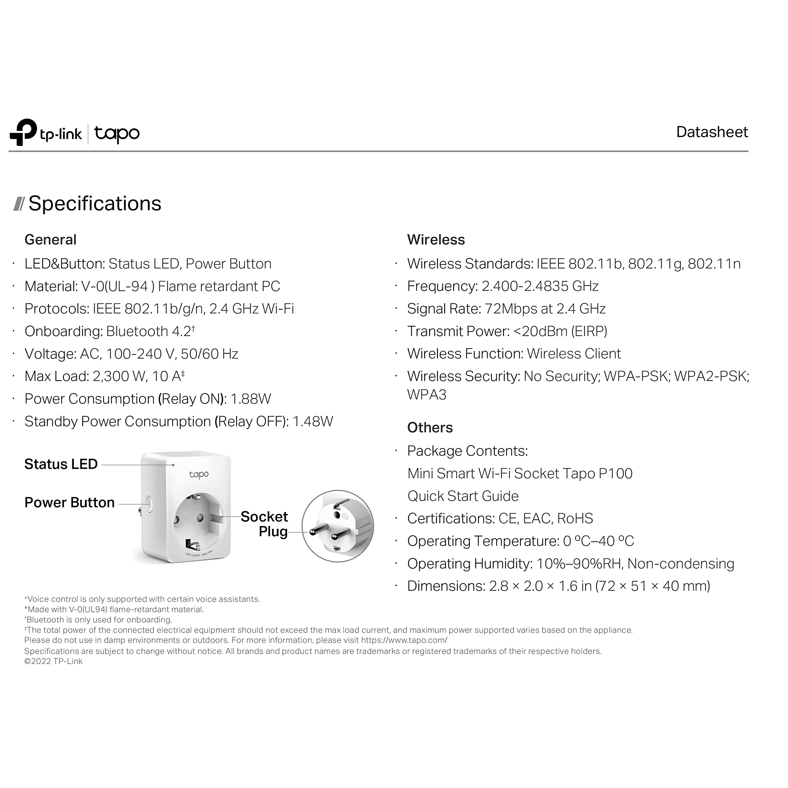 TP-Link Tapo WLAN Smart-Steckdose, 4er Pack, kompatibel mit Alexa & Google Home