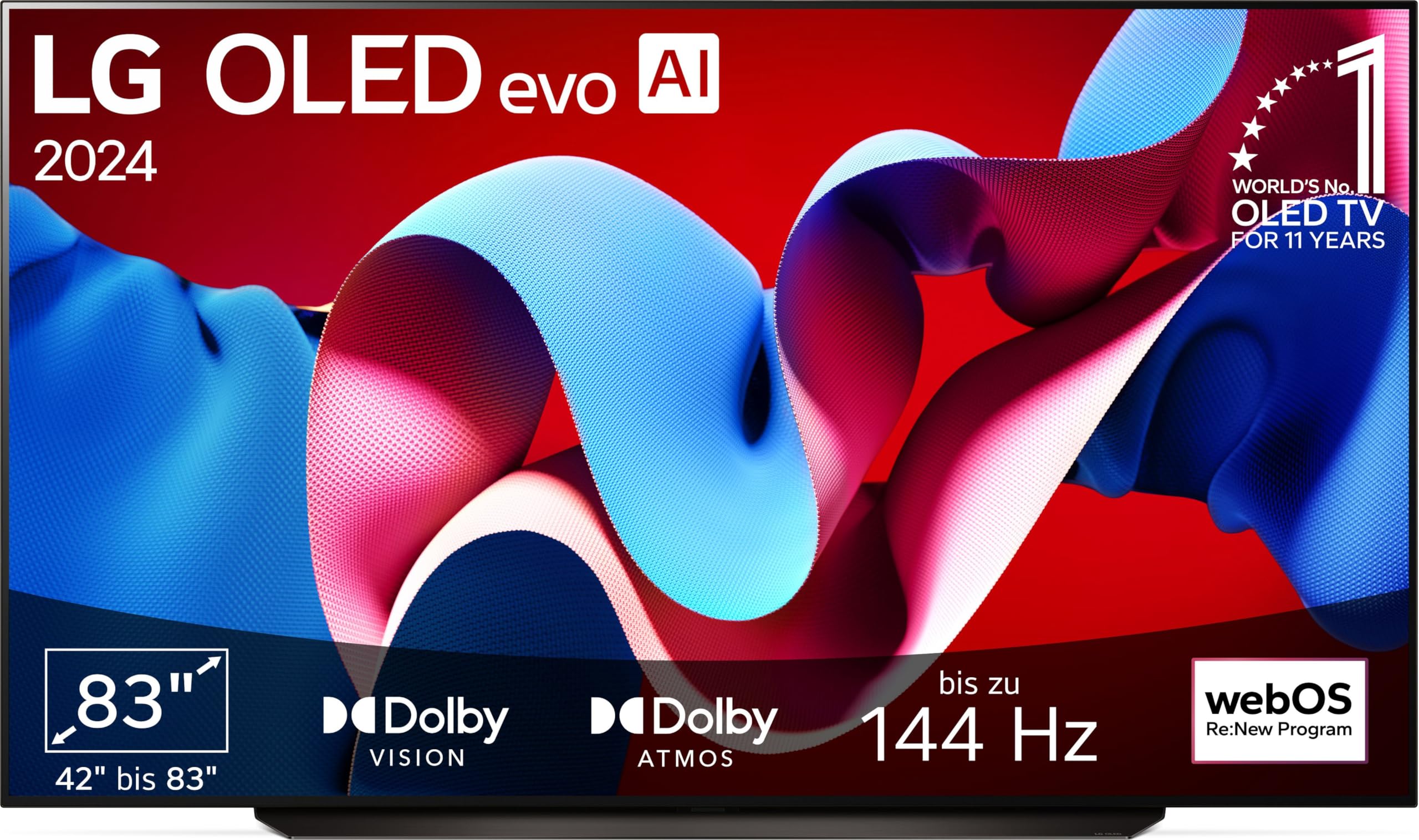 LG OLED65C5ELB 65 Zoll 4K OLED evo AI TV, 120Hz, Dolby Vision/Atmos