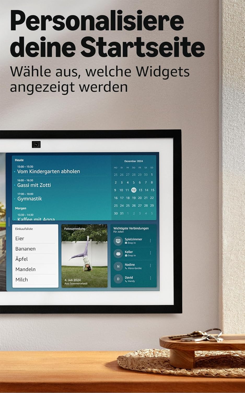 Amazon Echo Show 15 (2024) – 15,6" Full-HD Smart Display mit Alexa & Fire TV