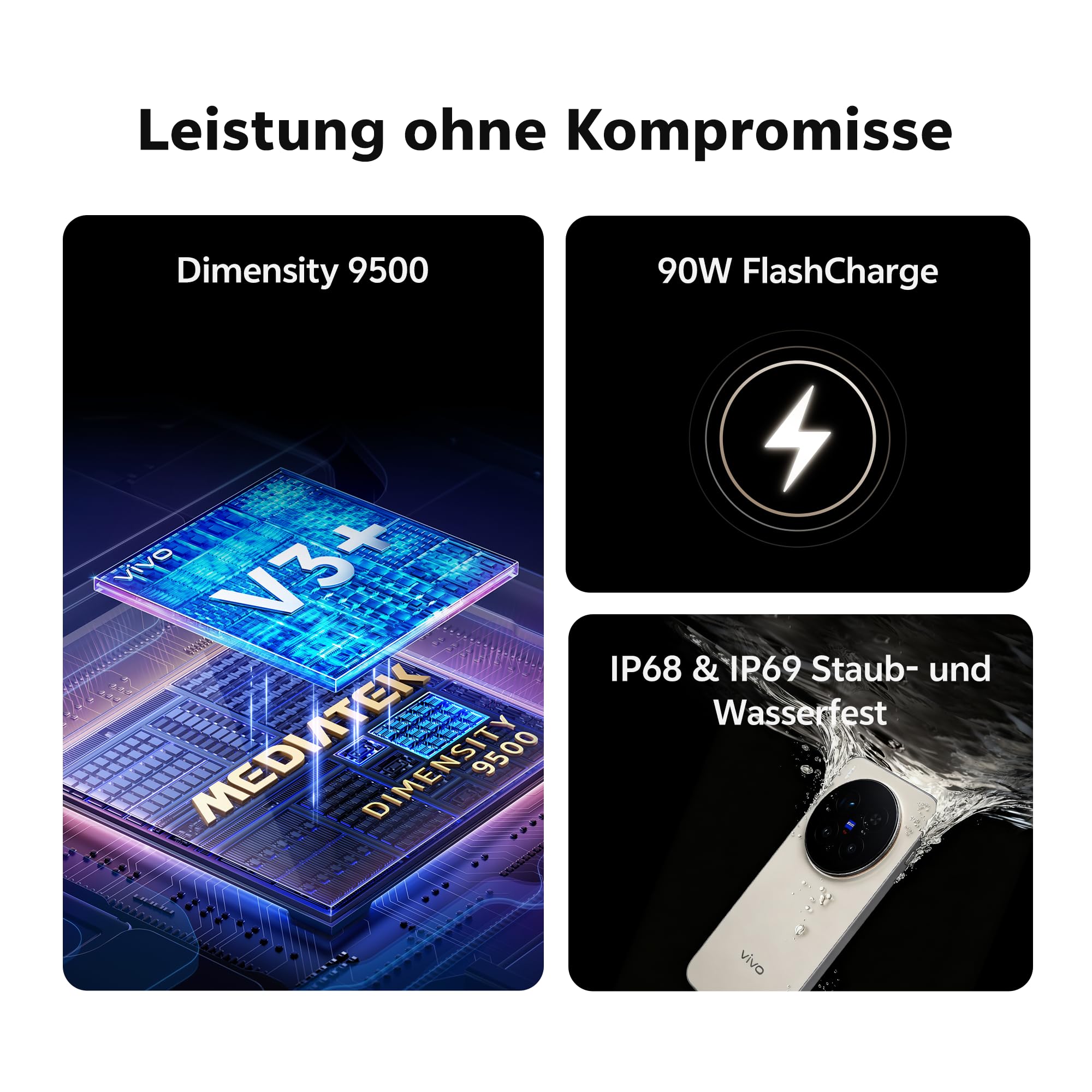 vivo X300 5G Smartphone 12+256 GB mit 200 MP ZEISS-Kamera