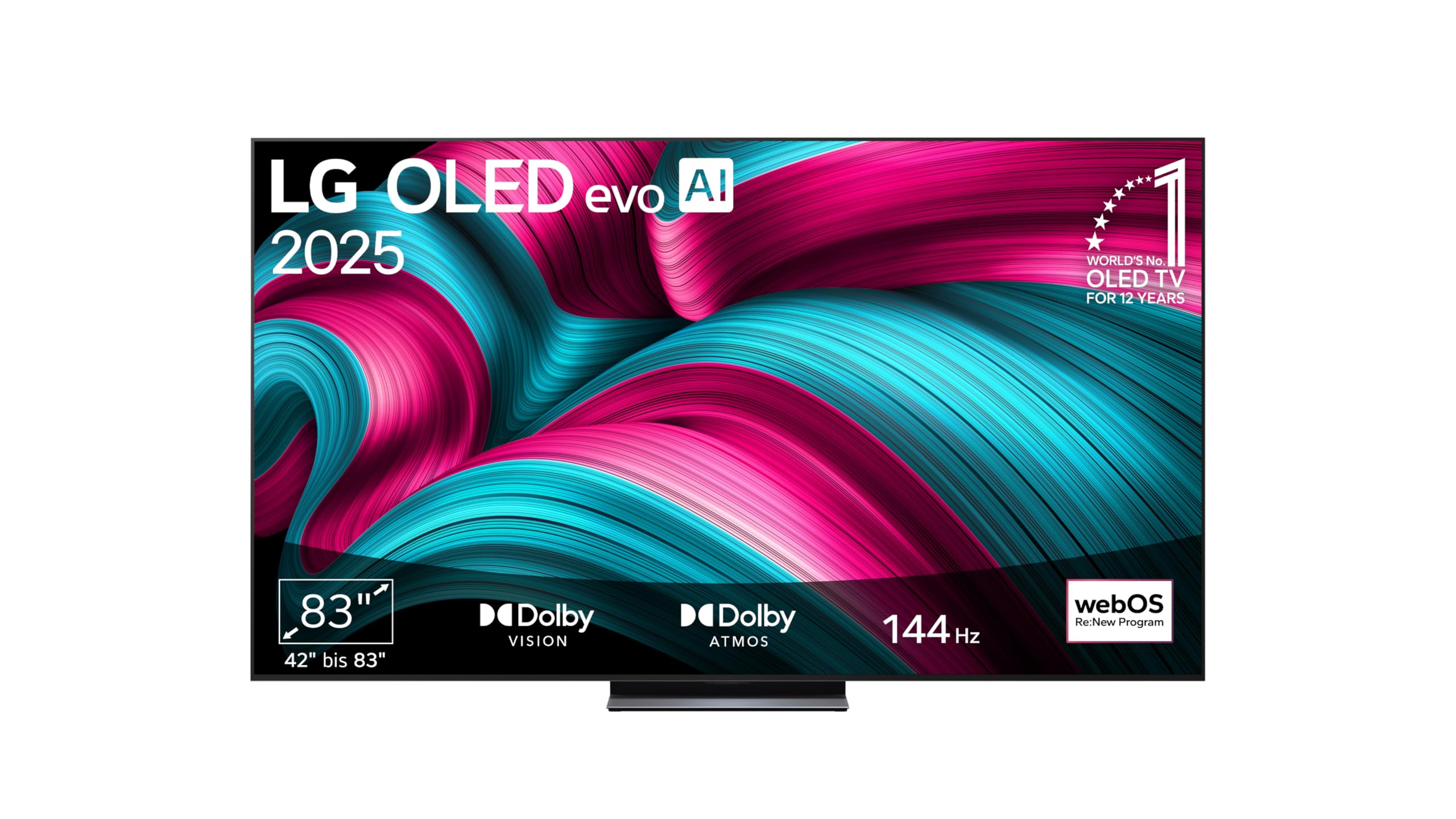 LG OLED65C5ELB 65 Zoll 4K OLED evo AI TV, 120Hz, Dolby Vision/Atmos