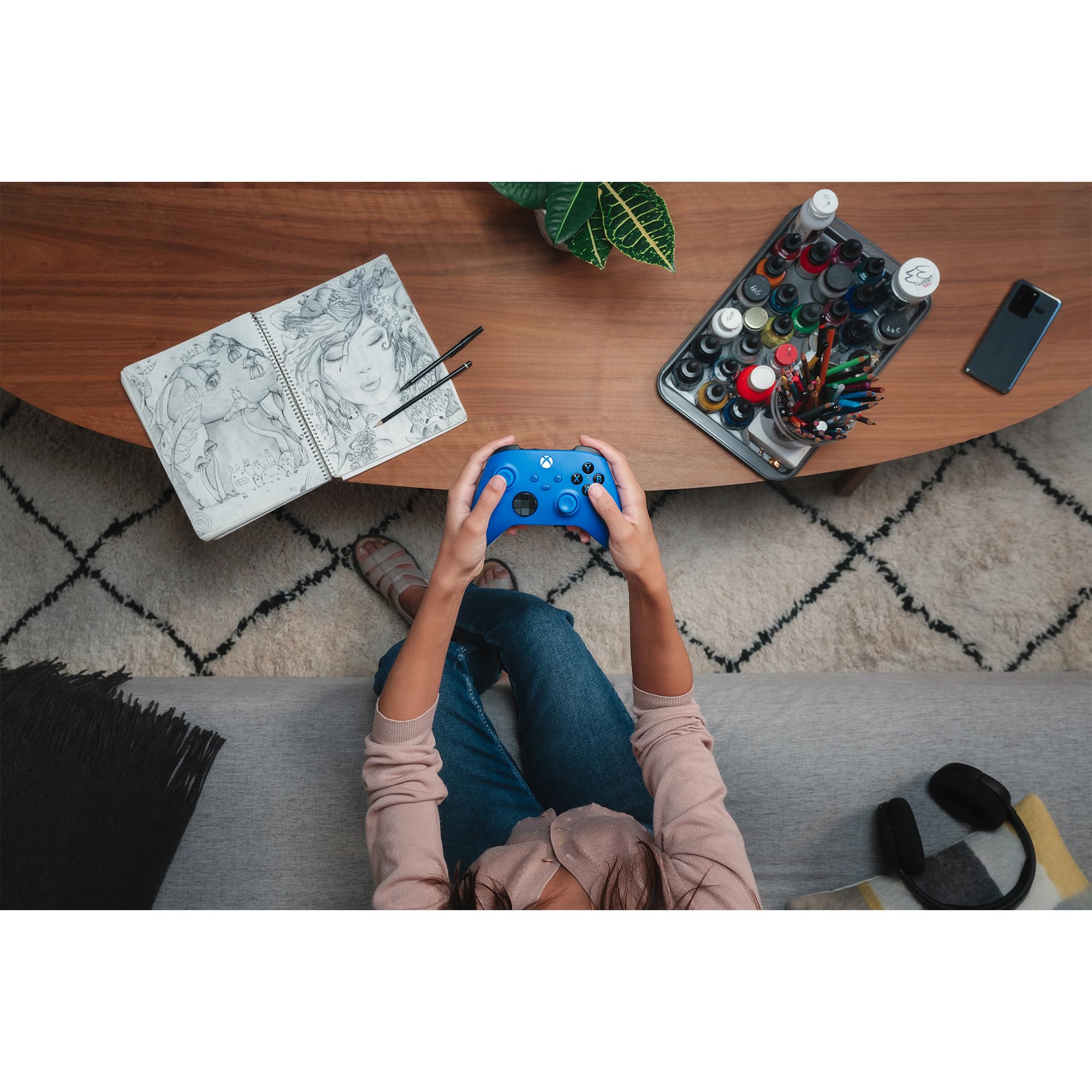 Xbox Wireless Controller – Carbon Black für Xbox & PC