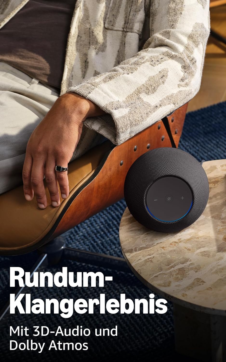 Amazon Echo Studio (neueste Gen) – Kompakter 3D-Sound mit Dolby Atmos