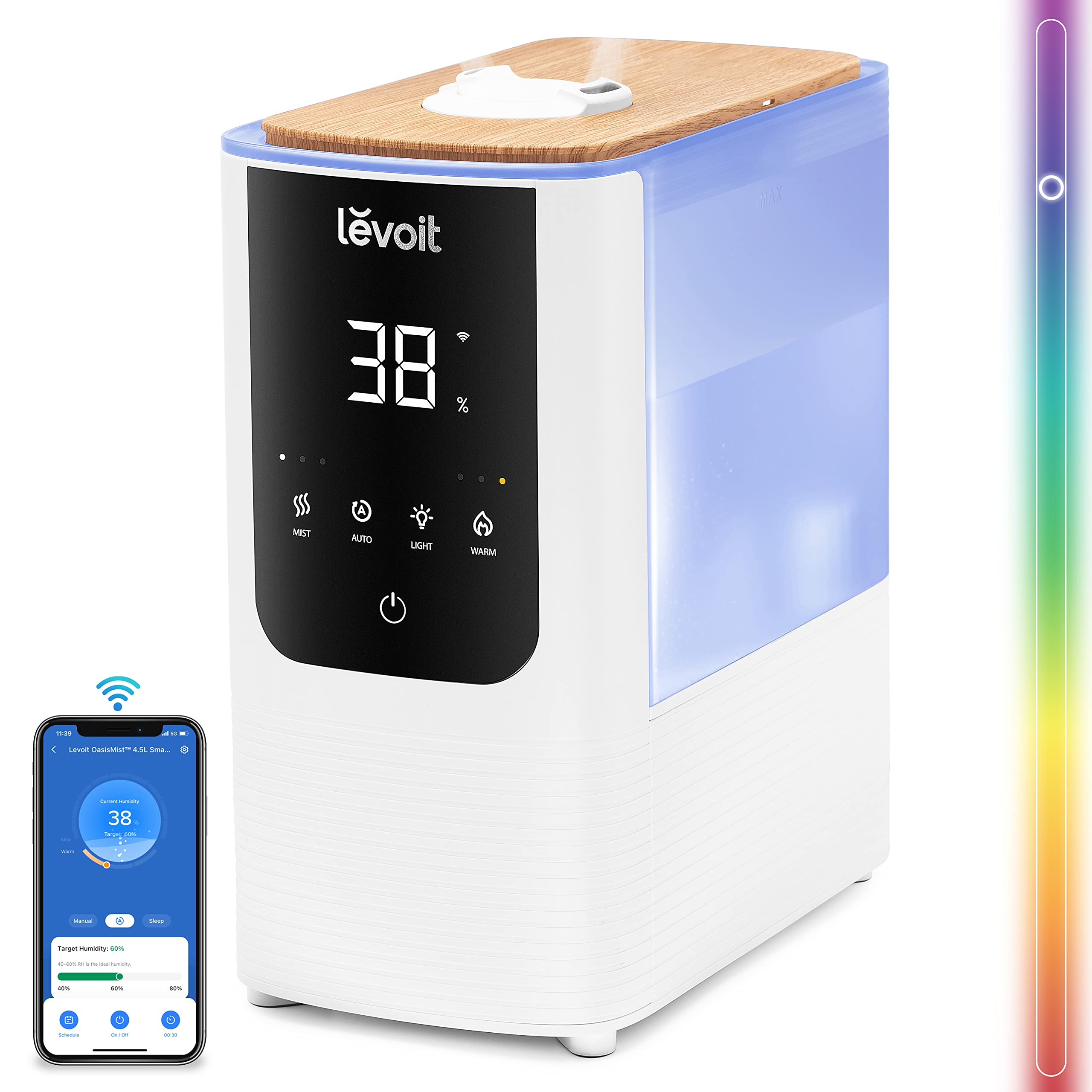 Levoit 6L Smart Luftbefeuchter Warm- & Kaltnebel mit App