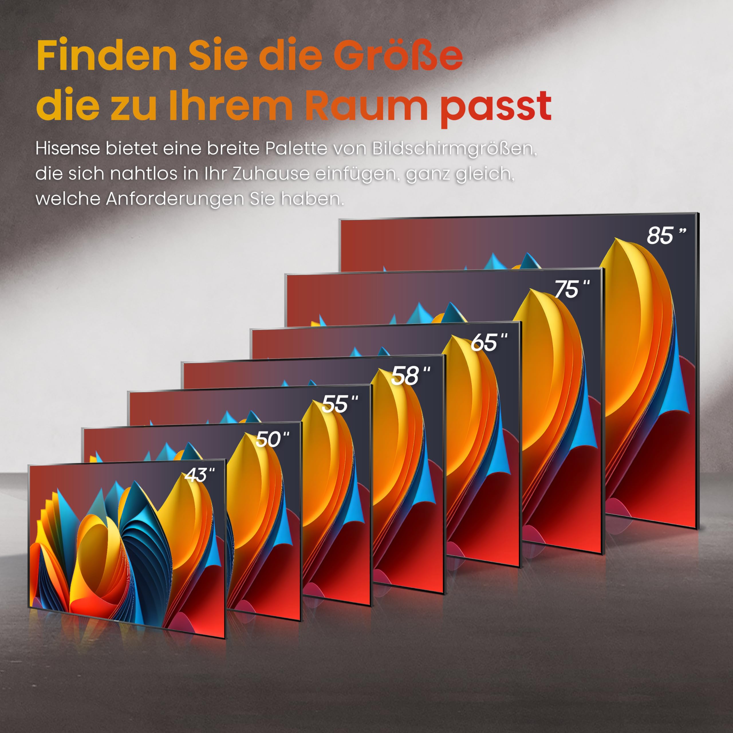 Hisense 55E7Q PRO 55 Zoll 4K QLED TV, 144Hz Game Mode Pro, Dolby Vision IQ