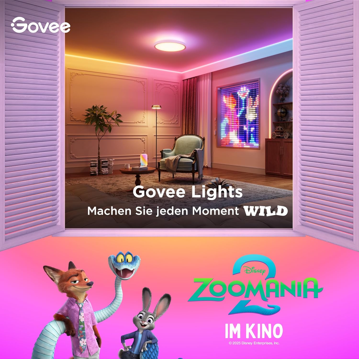 Govee LED Tischlampe, dimmbar RGBICWW, Alexa, 500 lm