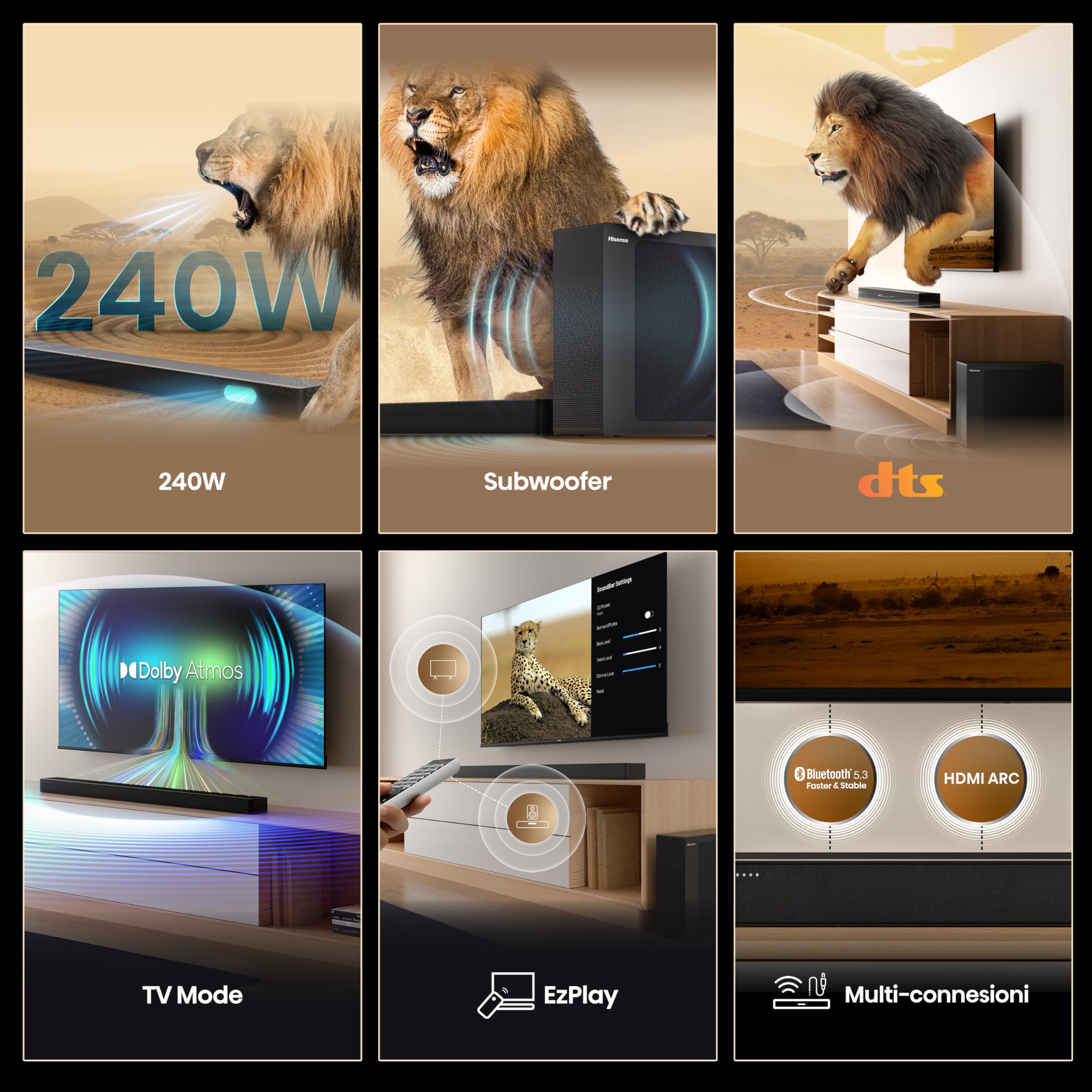 Hisense 55E7Q PRO 55 Zoll 4K QLED TV, 144Hz Game Mode Pro, Dolby Vision IQ