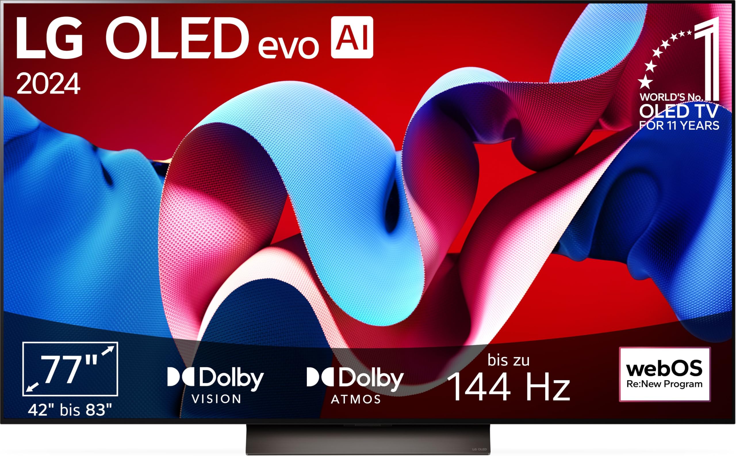 LG OLED65C5ELB 65 Zoll 4K OLED evo AI TV, 120Hz, Dolby Vision/Atmos