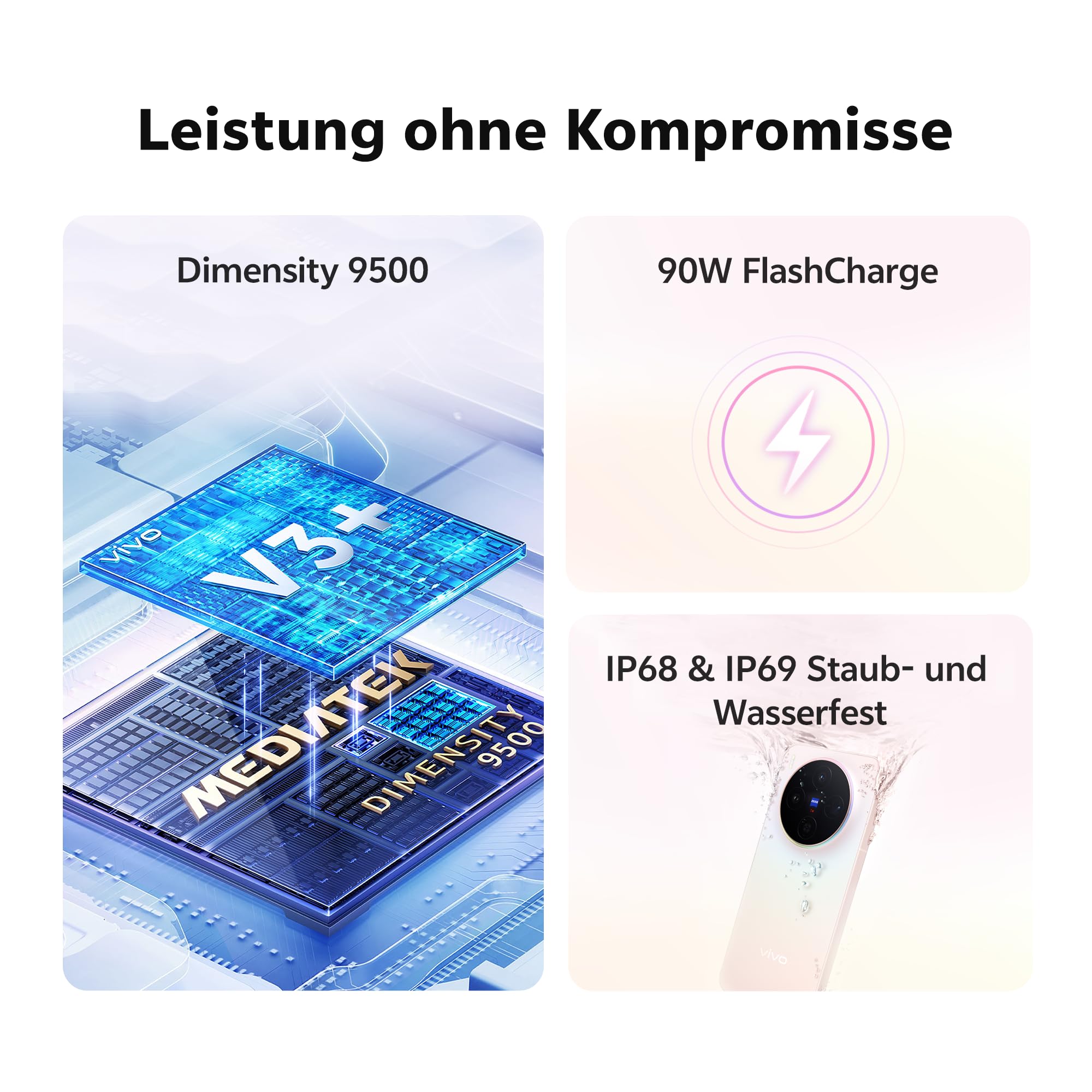 vivo X300 5G Smartphone 12+256 GB mit 200 MP ZEISS-Kamera