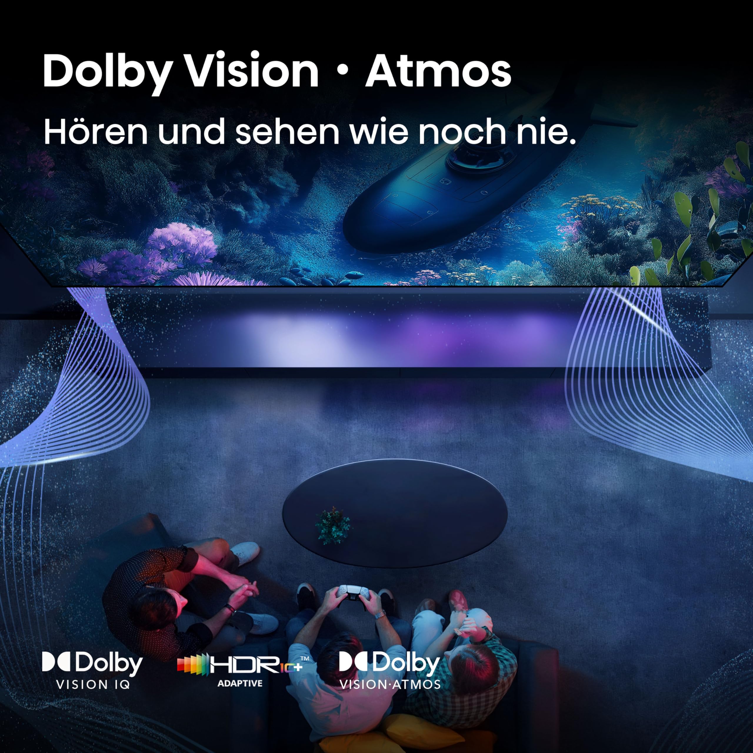 Hisense 55E7Q PRO 55 Zoll 4K QLED TV, 144Hz Game Mode Pro, Dolby Vision IQ